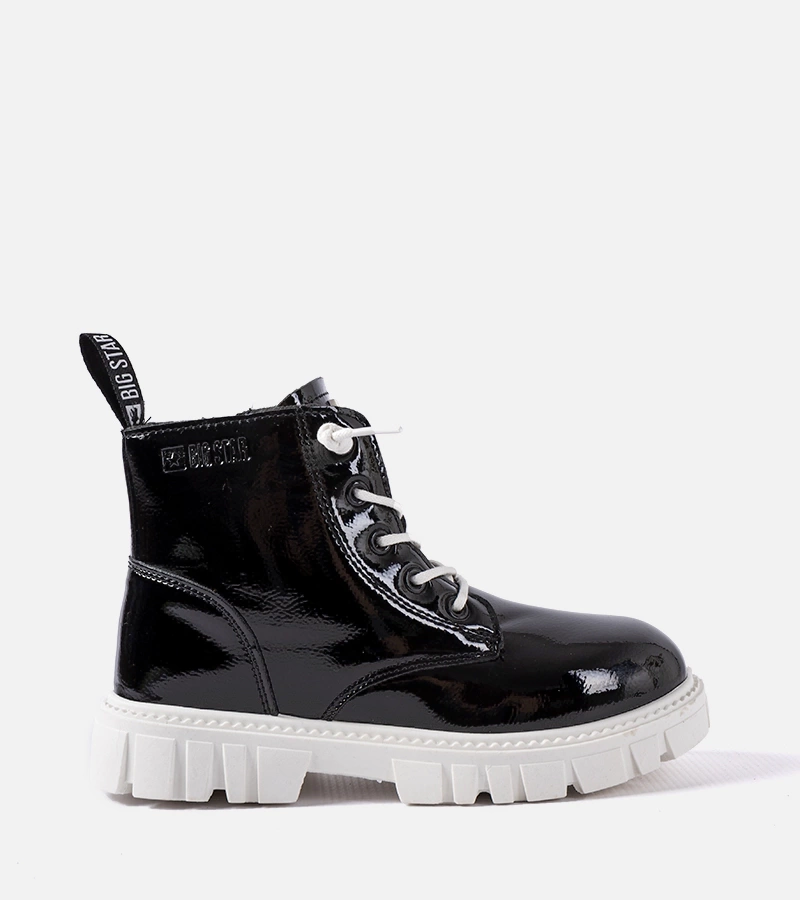 Botine negre lucioase Big Star
