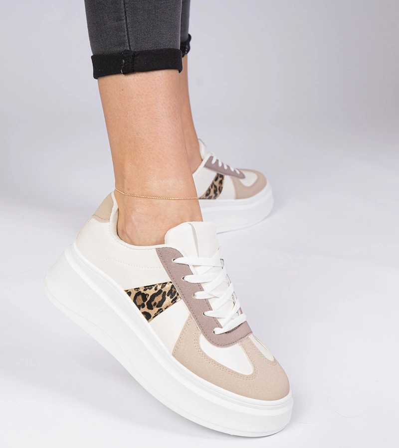 Gemre Adidași maro pe platformă Mishel