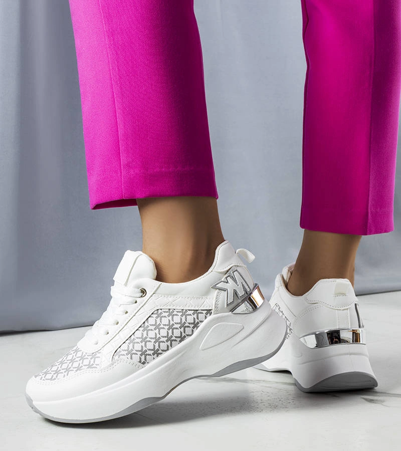 Gemre White sneakers with Margie monogram