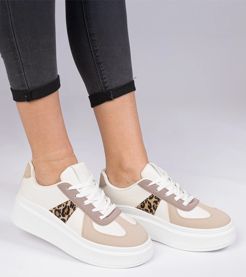 Gemre Adidași maro pe platformă Mishel