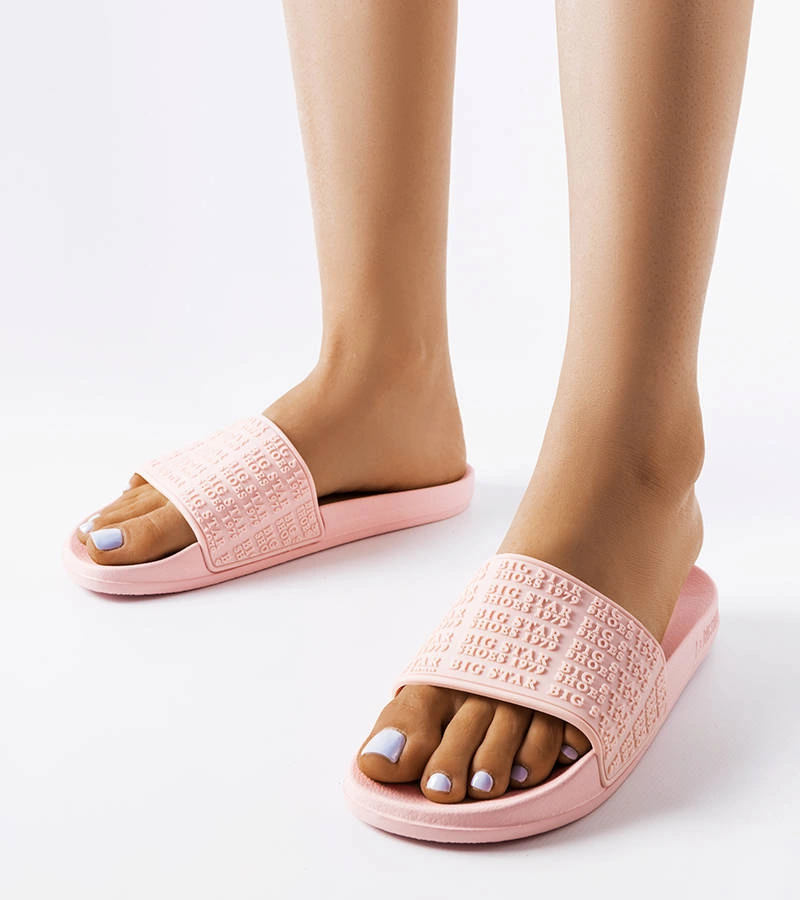 Pink Big Star Flip-Flops