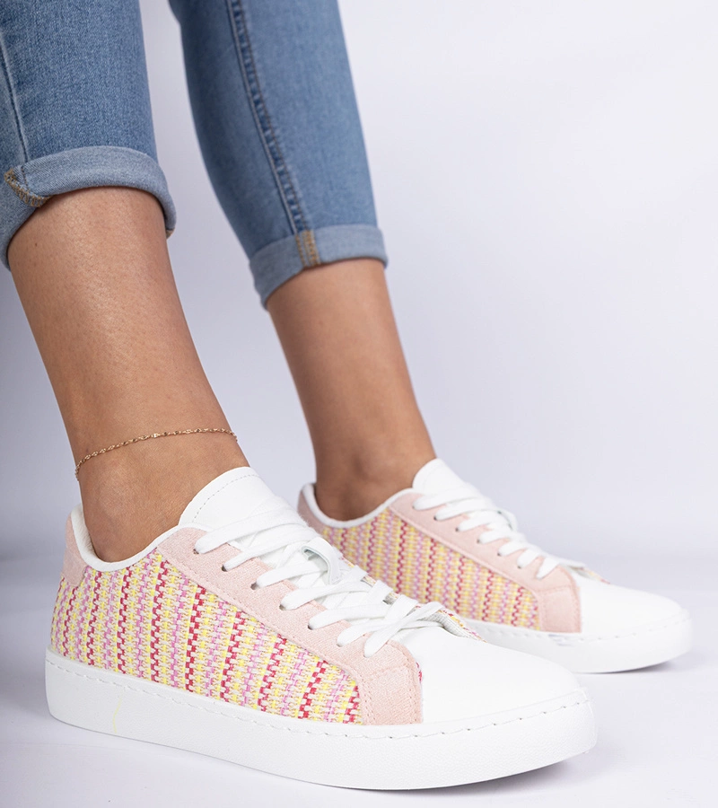 Gemre Adidași roz din material pentru femei Bellisio