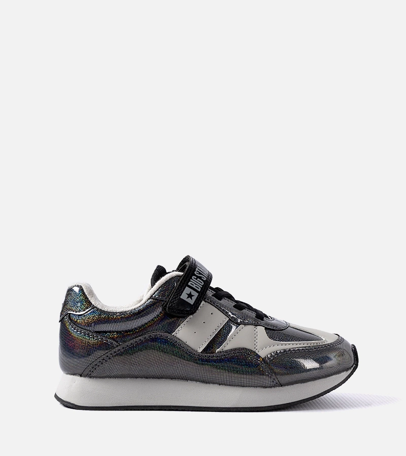 Sneakersi negri cu broderie Big Star