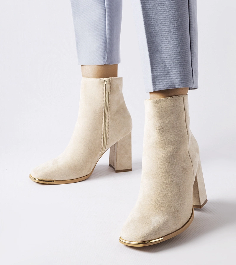 Gemre Cizme stiletto Cheney bej