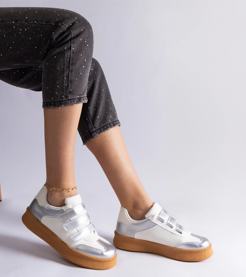 Gemre Adidași argintii cu scai Mena