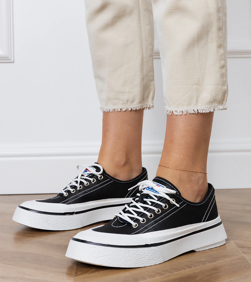 Gemre Adidași negri de damă cu platformă Greta