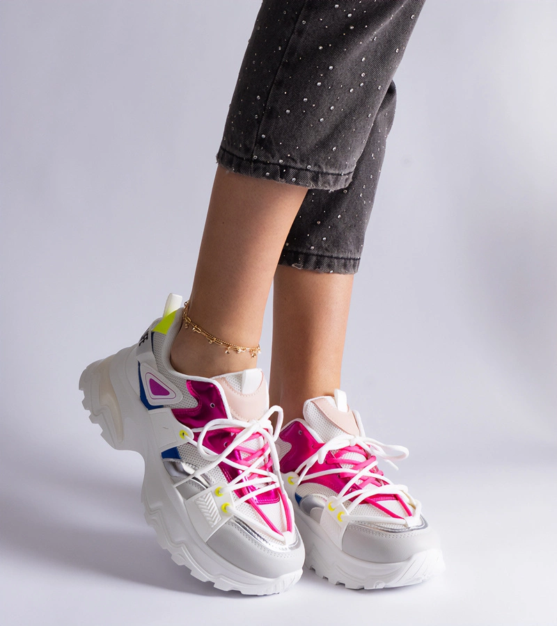 Gemre Adidași sport alb-roz Sulamita