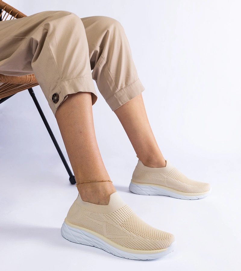 Gemre Beige slip-on sports sneakers Aquilina