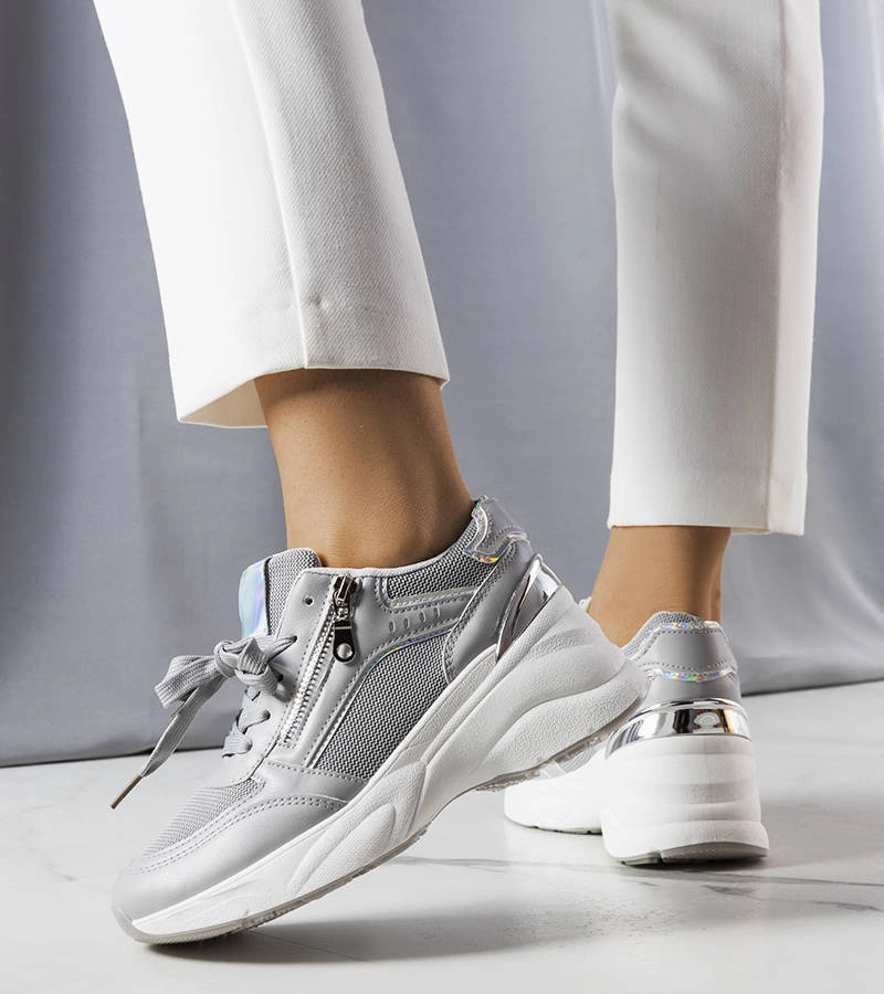 Gemre Adidași cu platformă gri Stacey