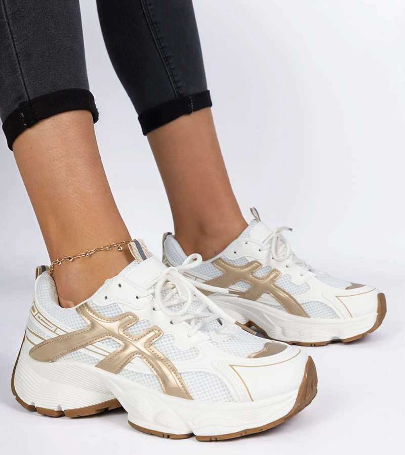 Gemre Adidași bej pentru femei cu talpă masivă Enos