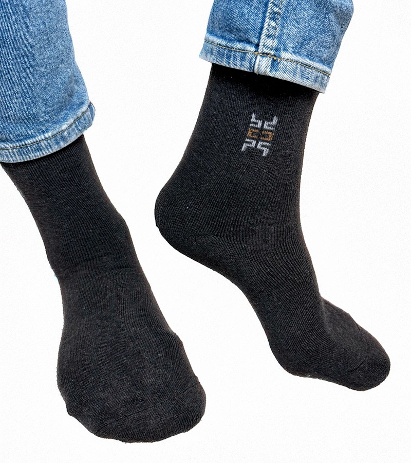 Gemre Dark grey men's warm socks Narus