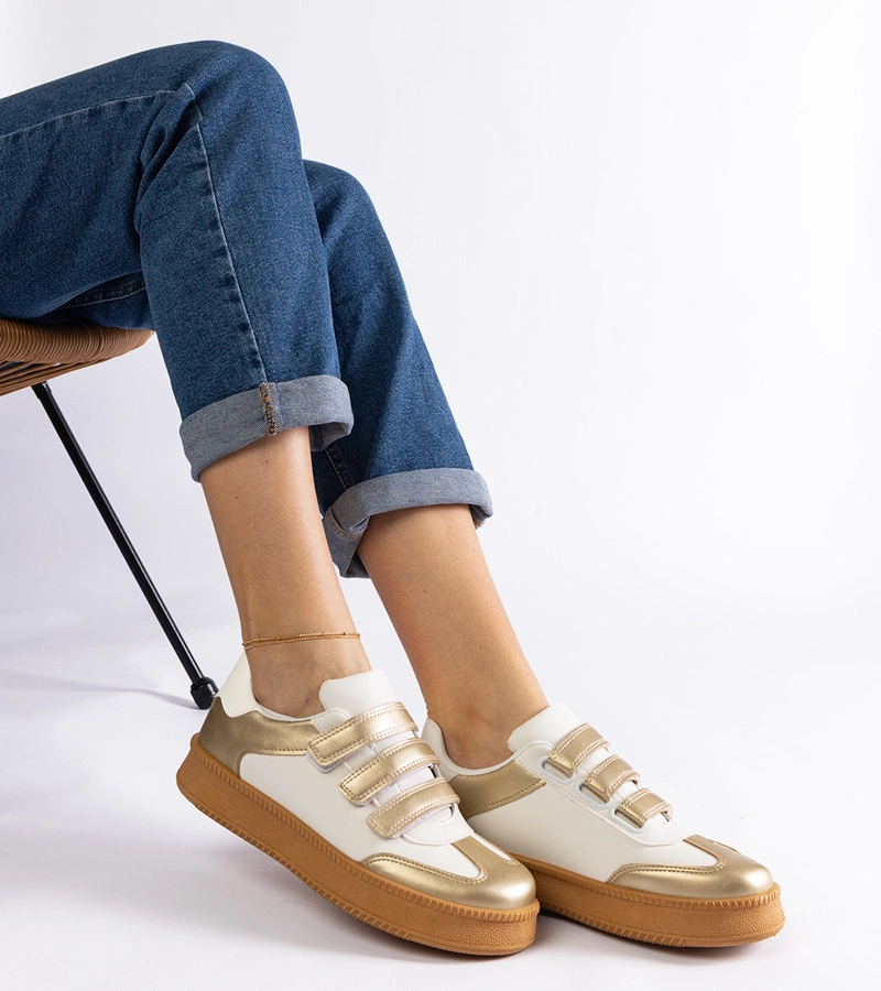 Gemre Golden Velcro Sneakers Mena