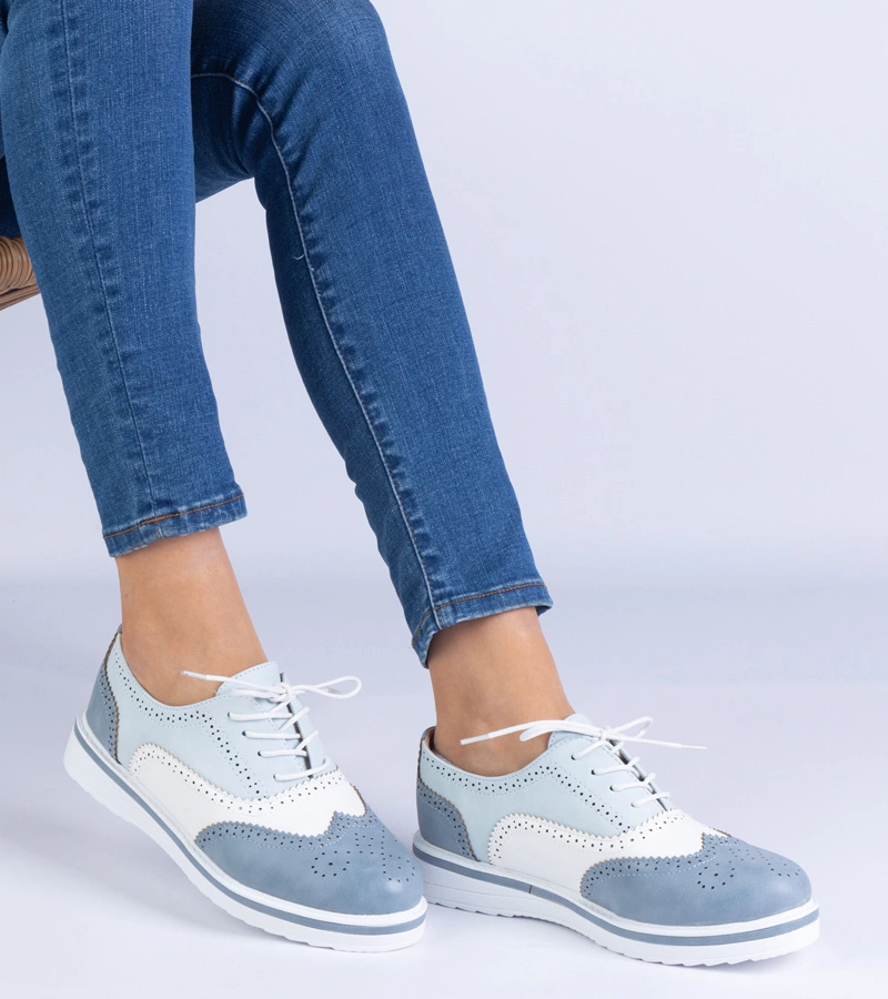 Gemre Pantofi Oxford clasici albaștri Toddi