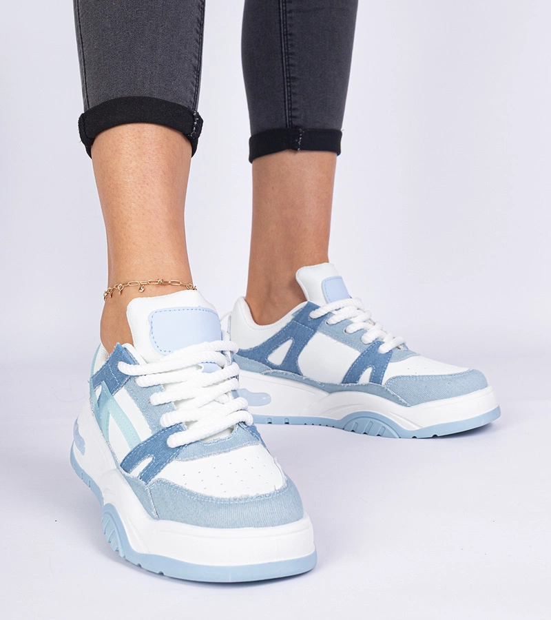 Gemre Adidași din blugi cu șireturi groase Luciana