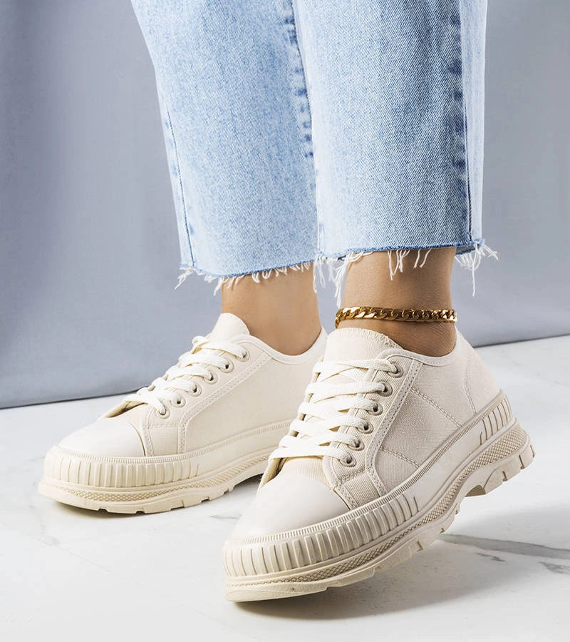 Gemre Pantofi cu platformă Nichole bej