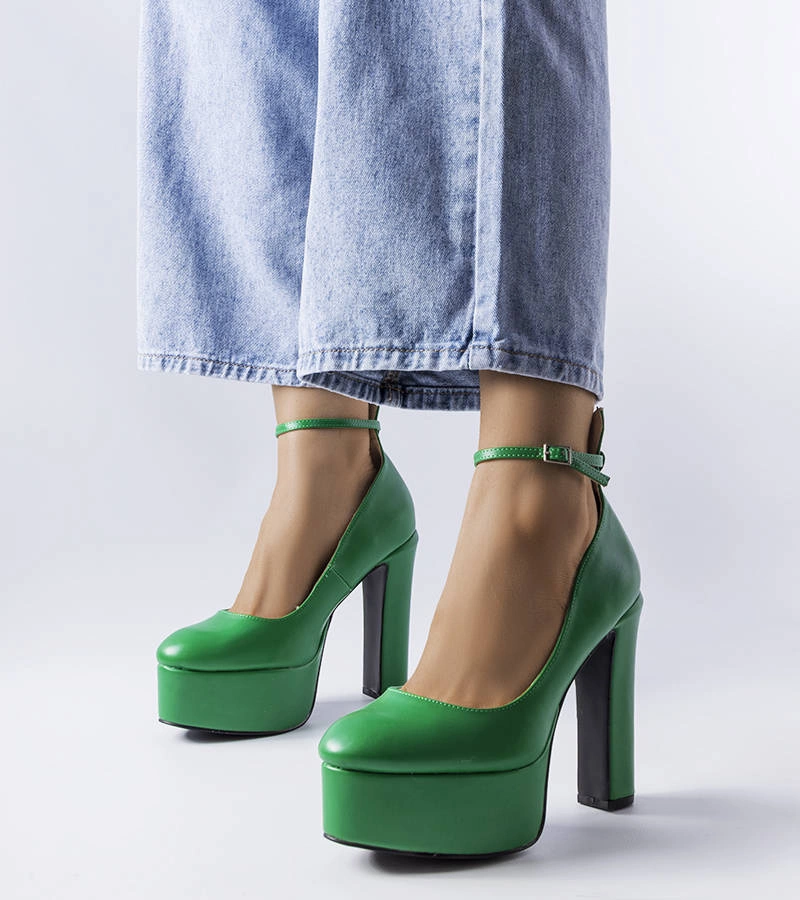 Gemre Pantofi cu toc înalt Hervé Verde