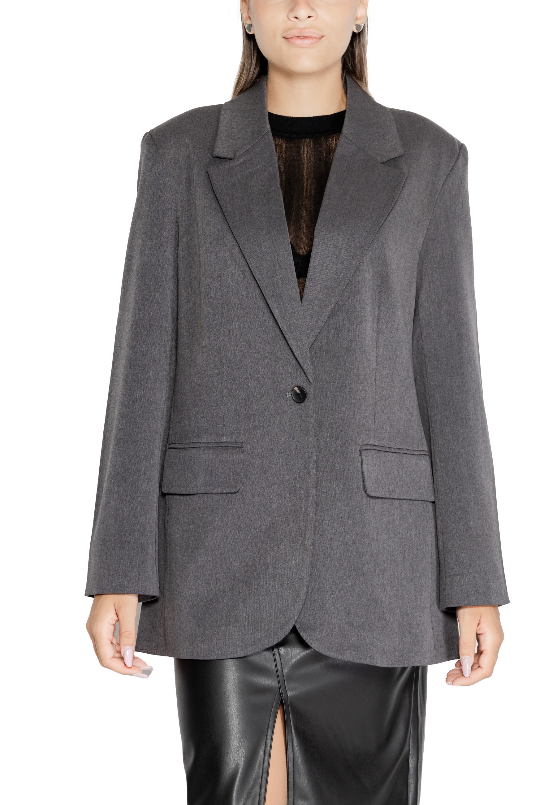 Šedé dámské sako Only