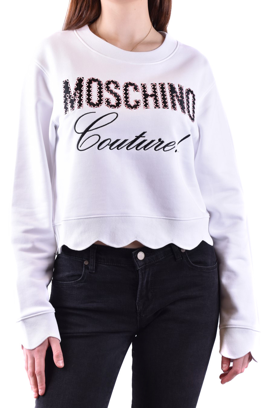 Бял суитшърт Moschino