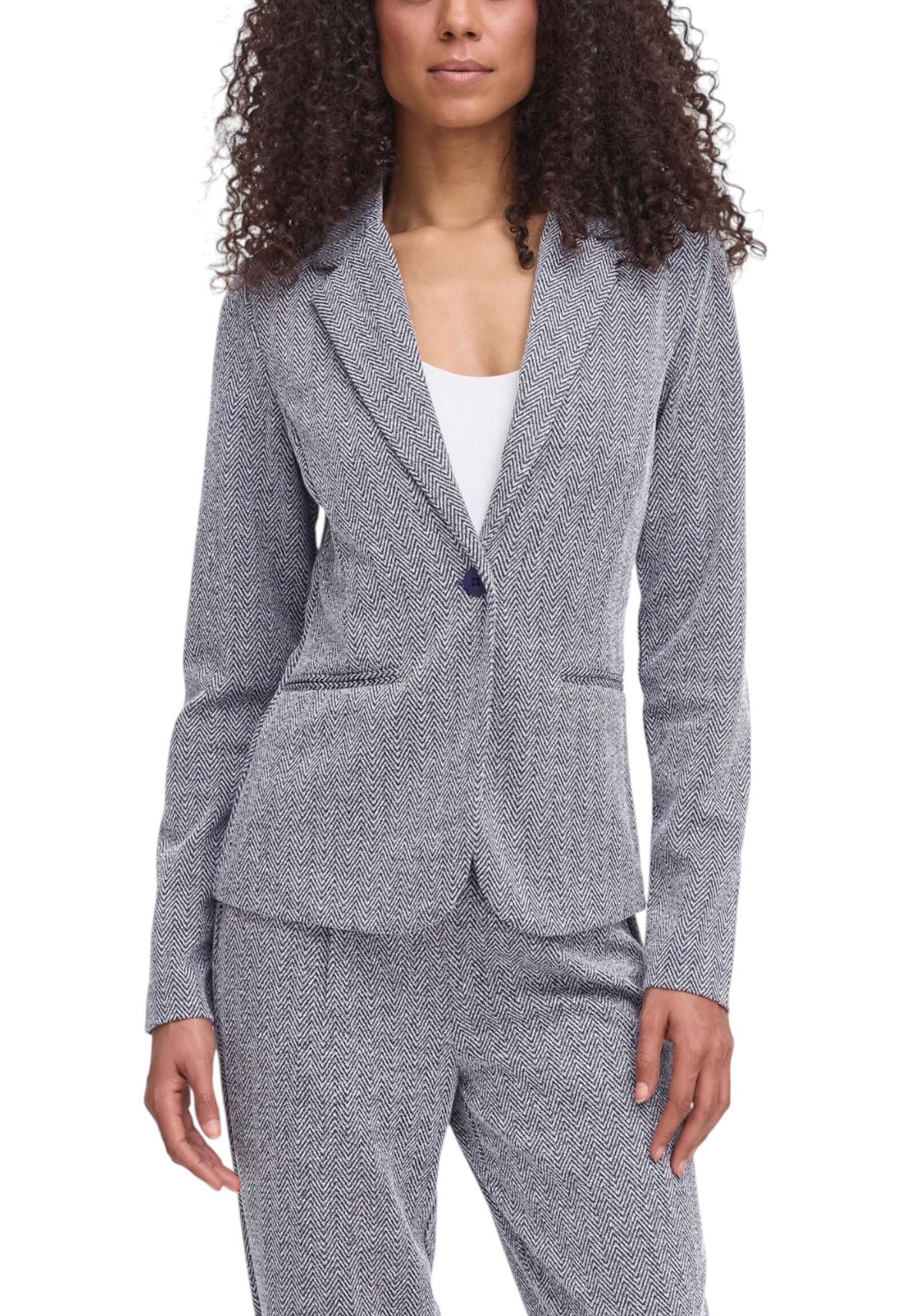 Dámské sako Ichi s geometrickým vzorem