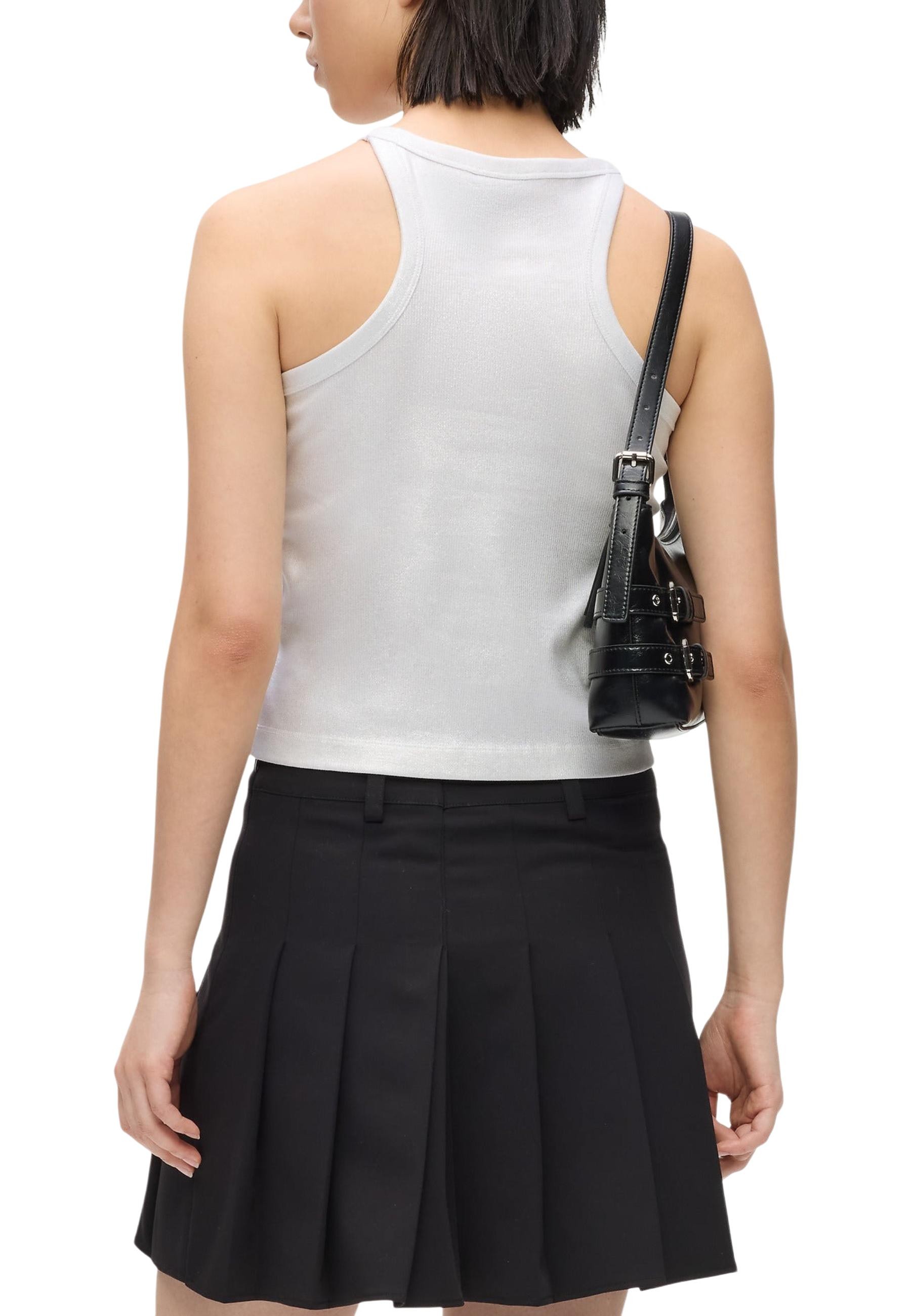 Bílý top bez rukávů Karl Lagerfeld