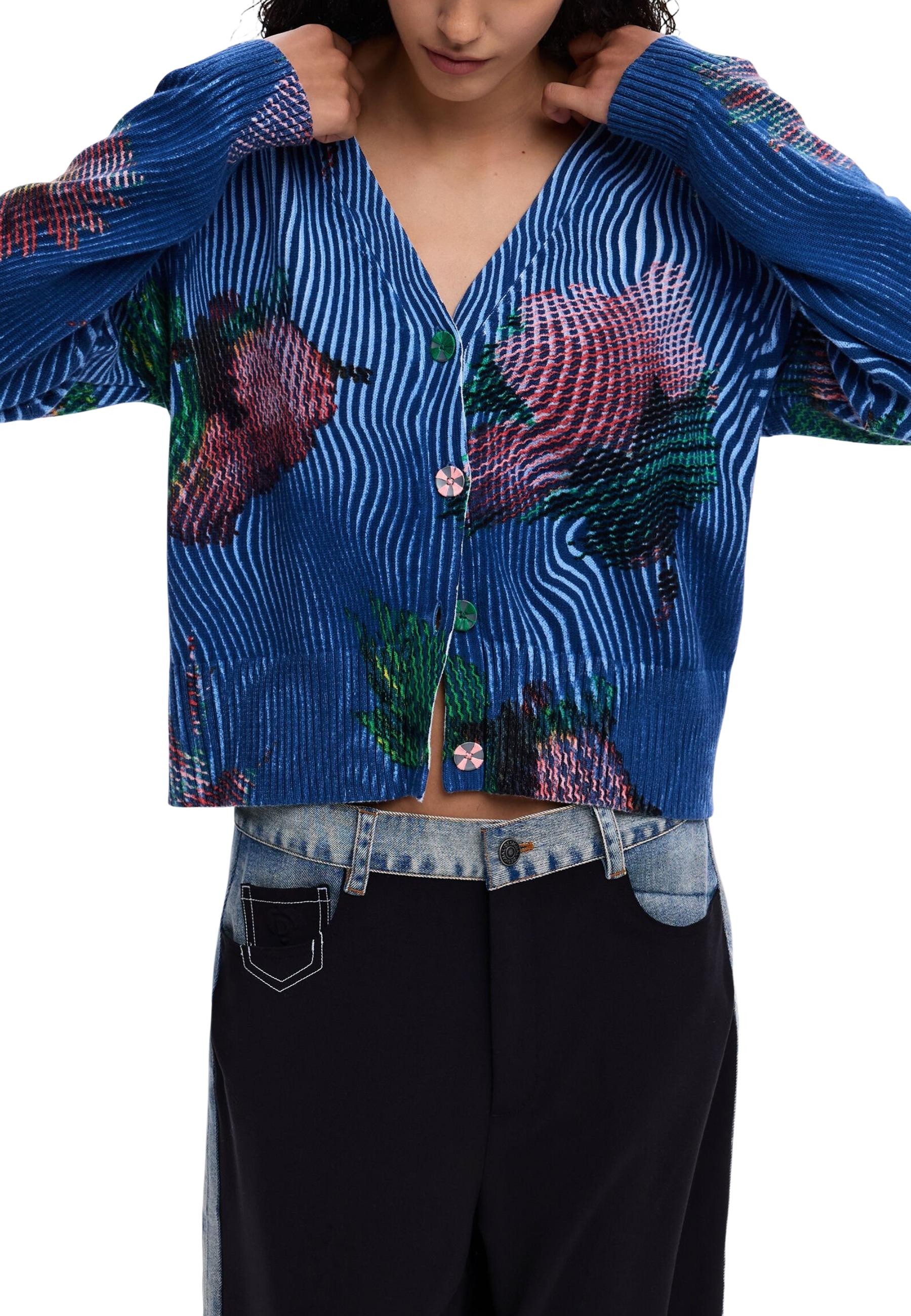 Desigual květinový cardigan