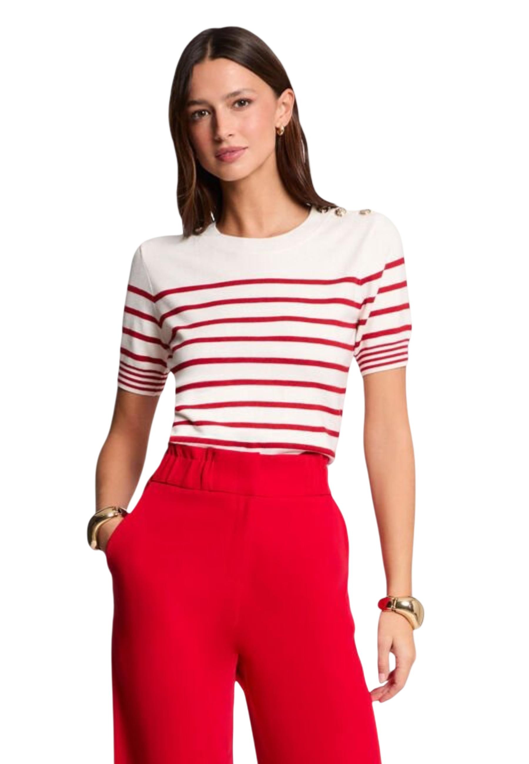 Дамска раирана тениска Morgan De Toi