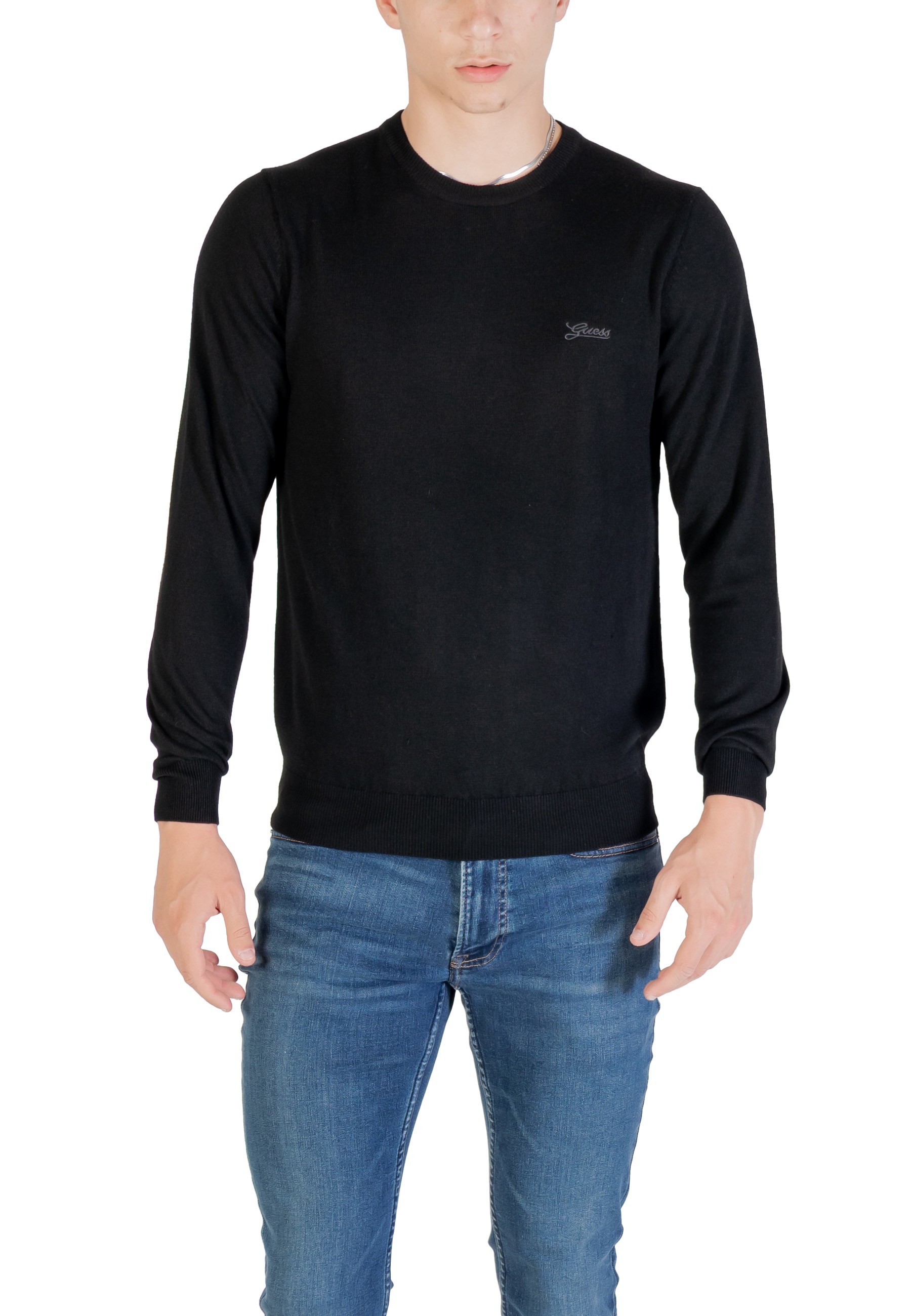Černý svetr Guess s dlouhým rukávem