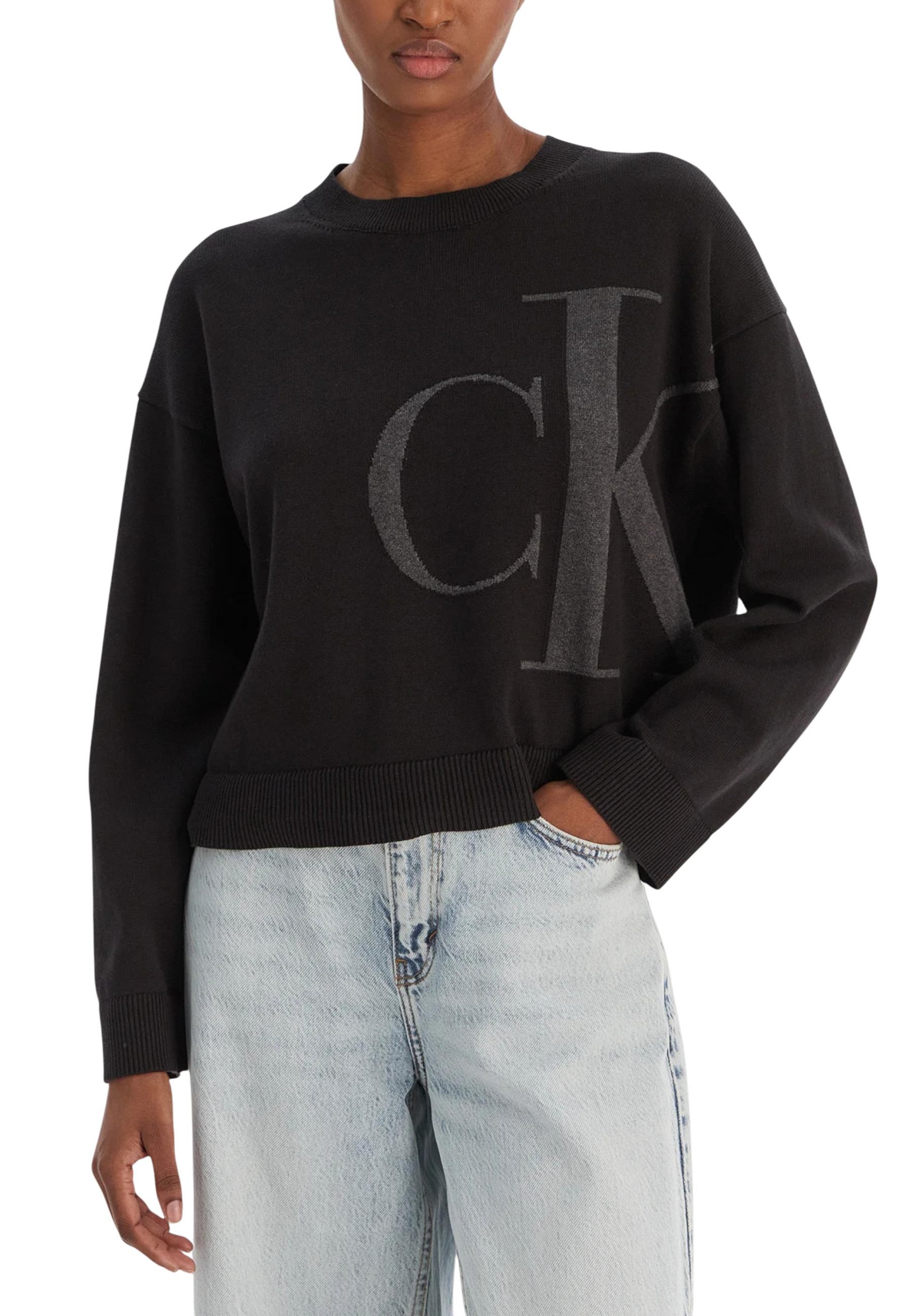 Černá mikina Calvin Klein Jeans