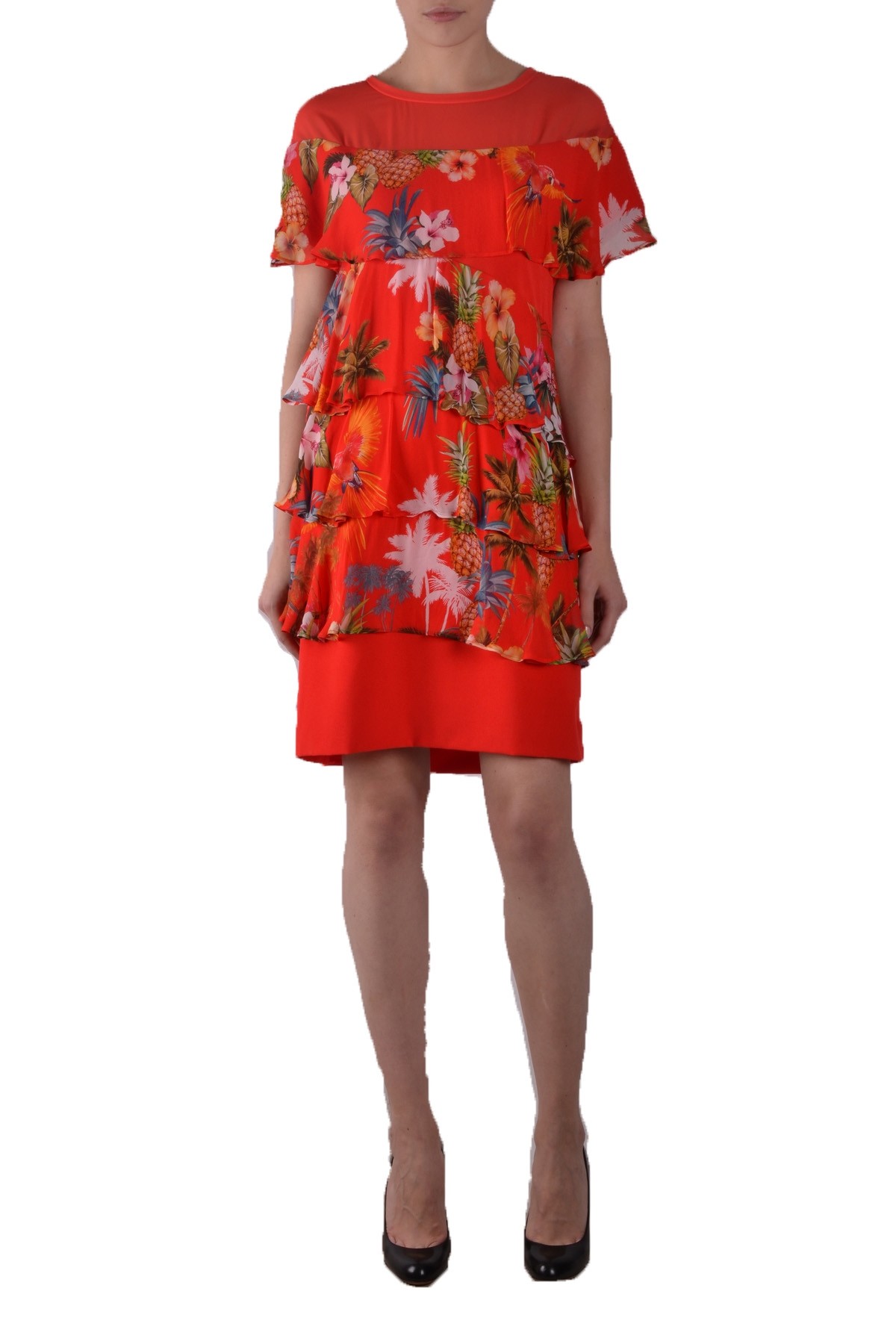 Рокля с флорален принт Pinko Abito