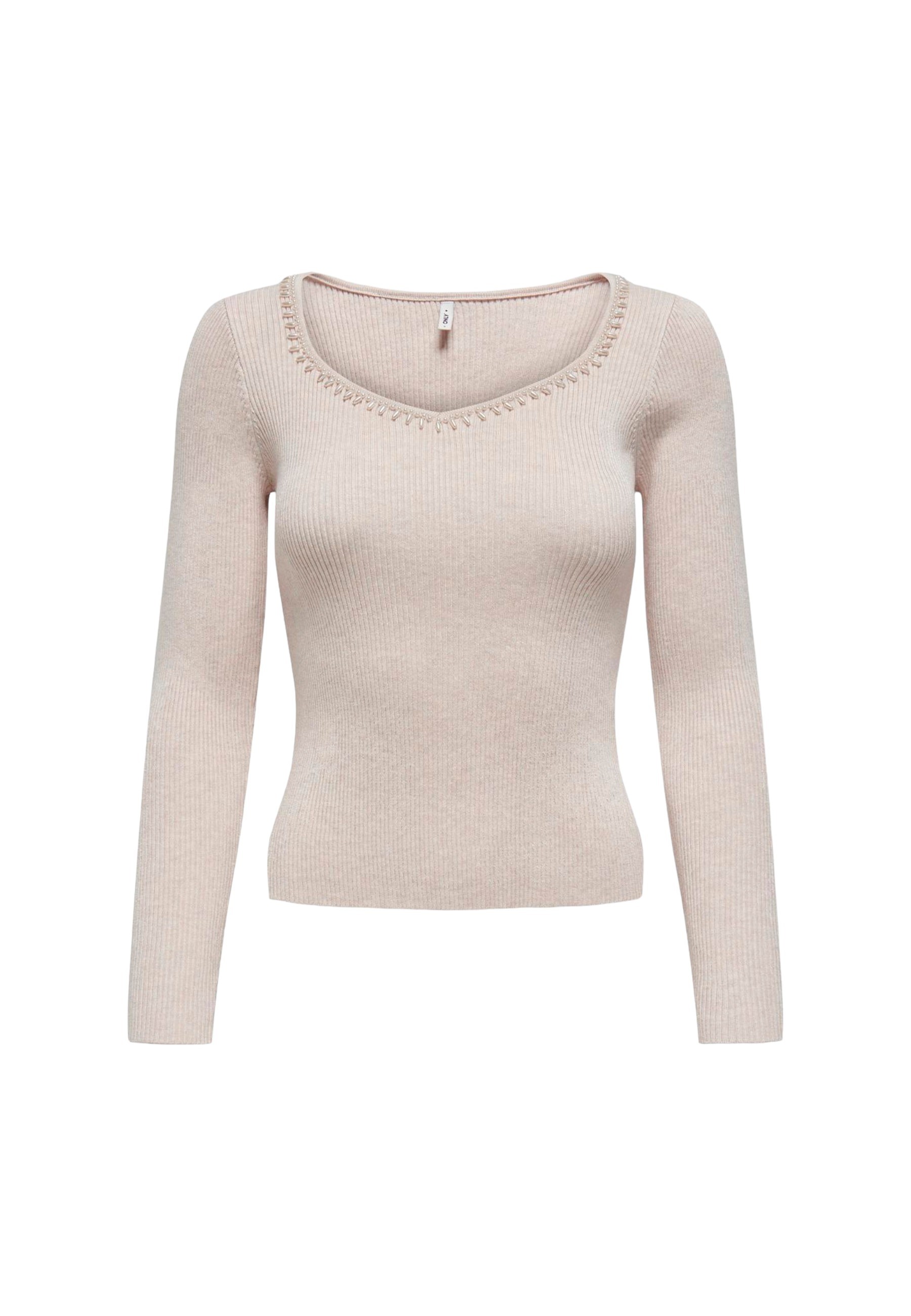 Dámský svetr s výstřihem