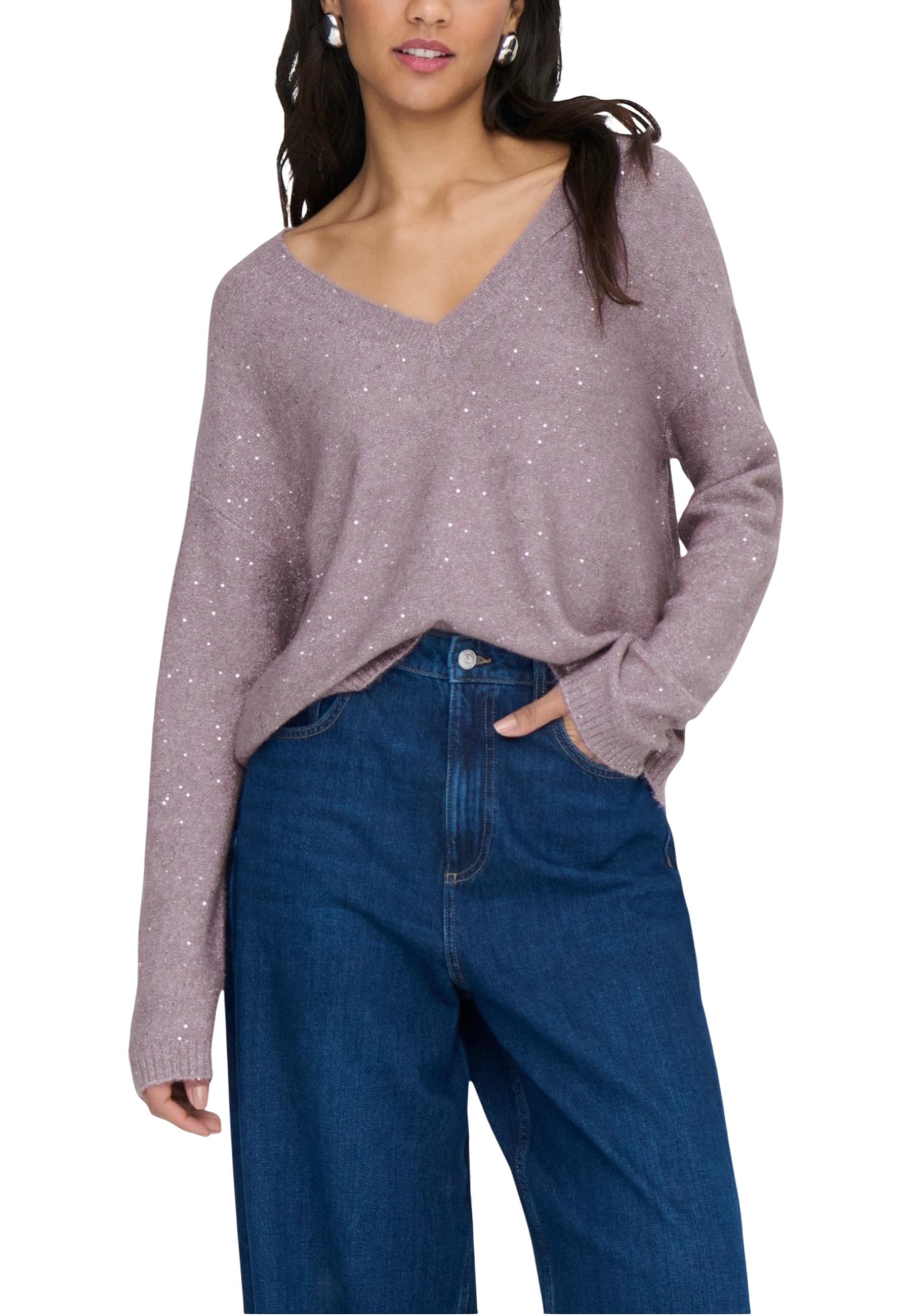 Dámsky sveter s výstrihom do V