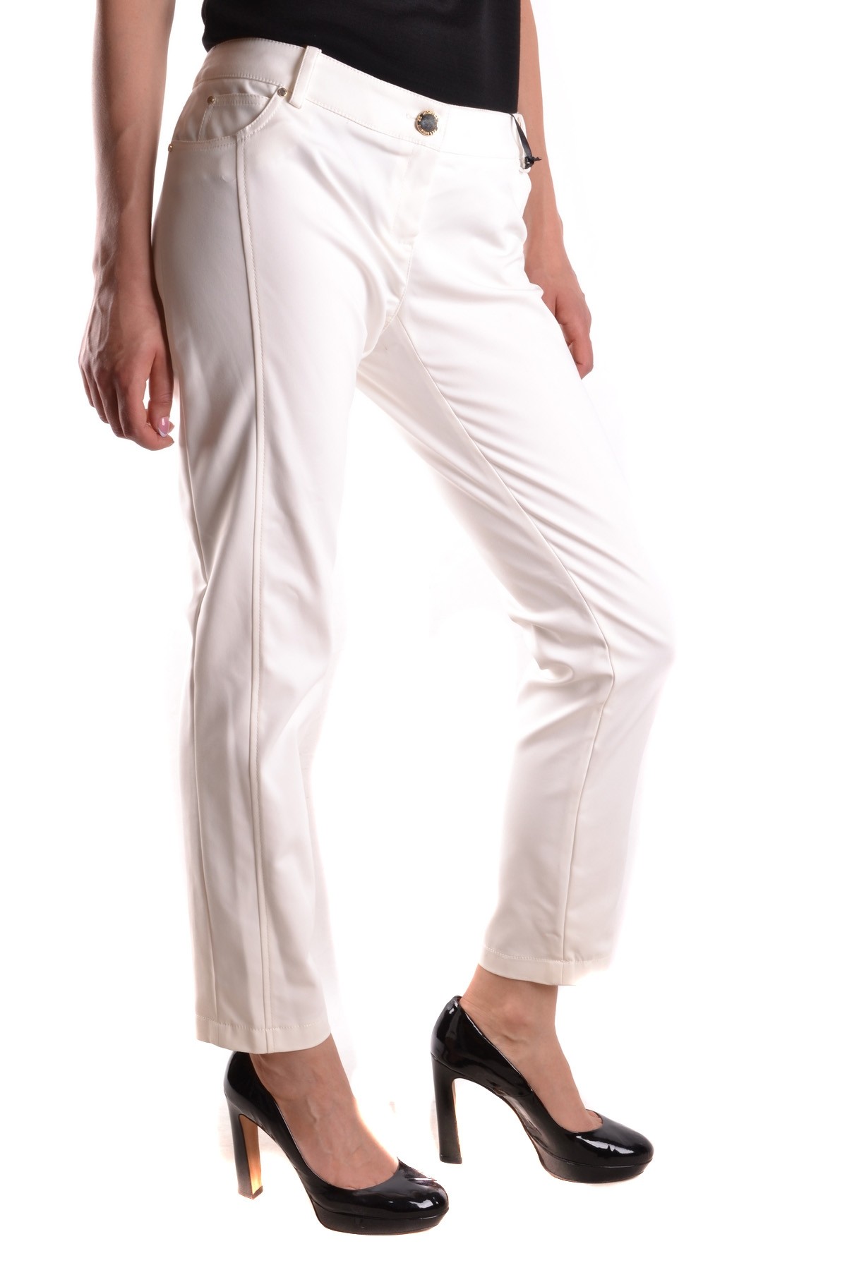 Бял панталон Elisabetta Franchi