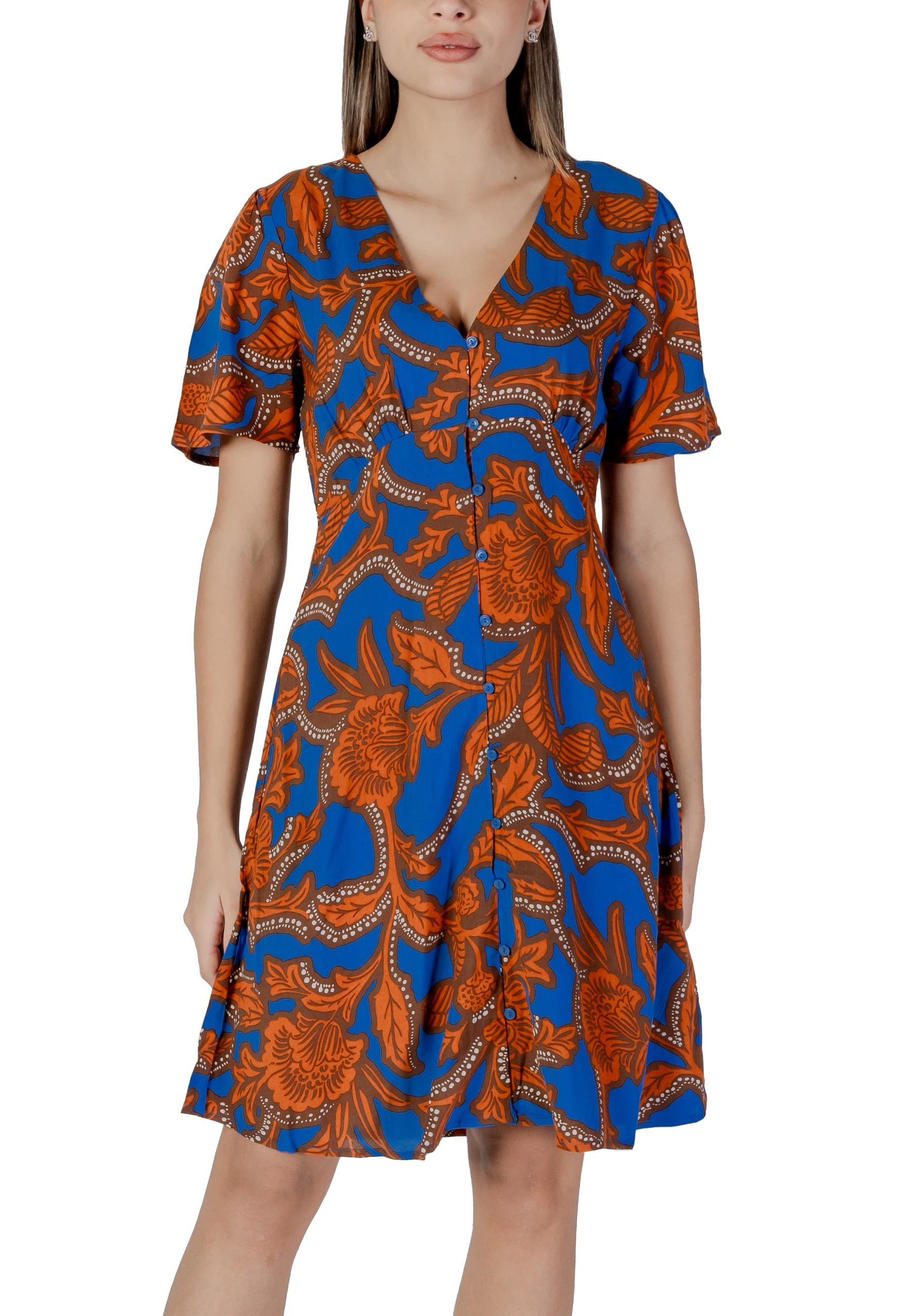 B.young vzorované košilové šaty