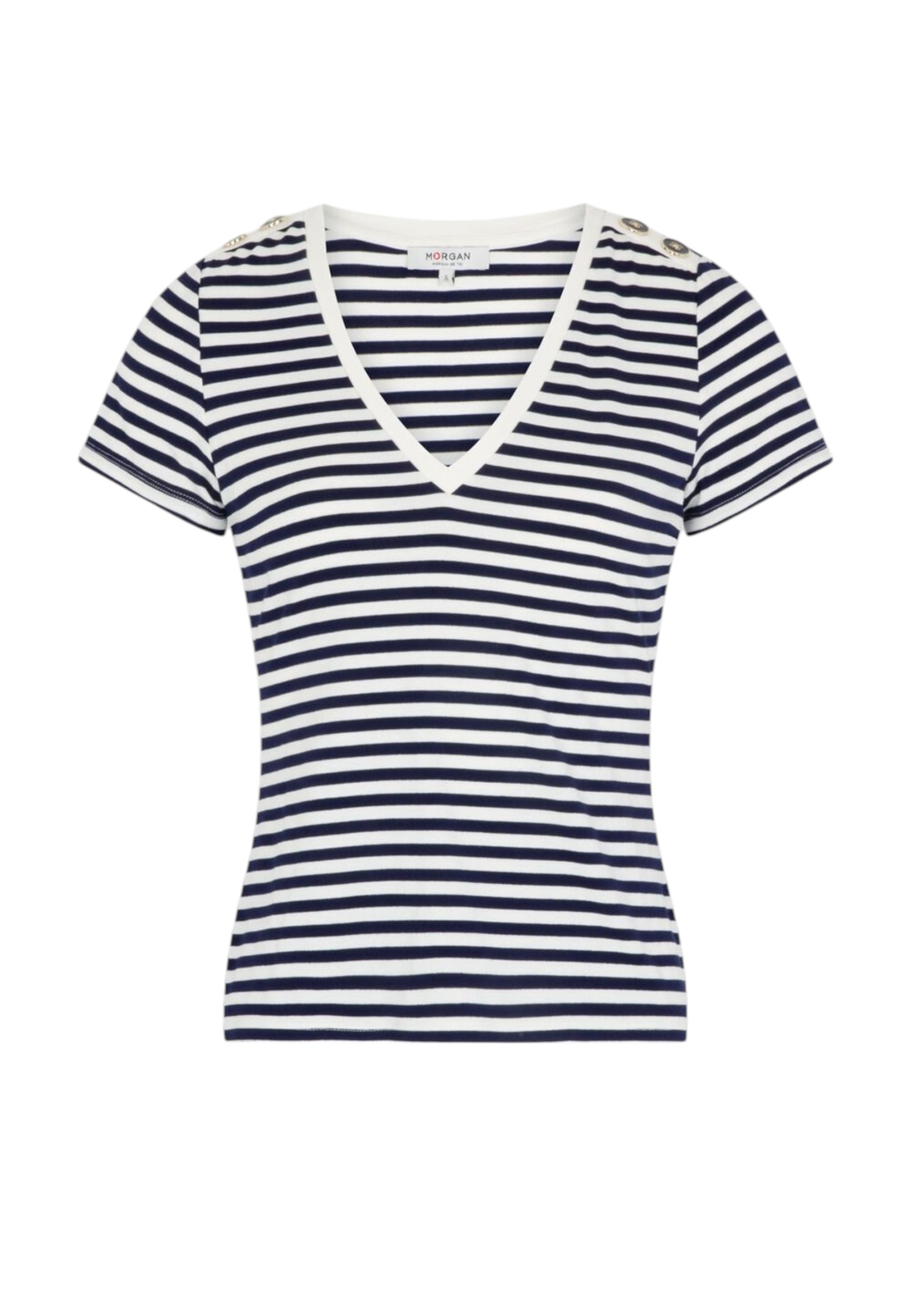 Pruhované tričko s krátkym rukávom