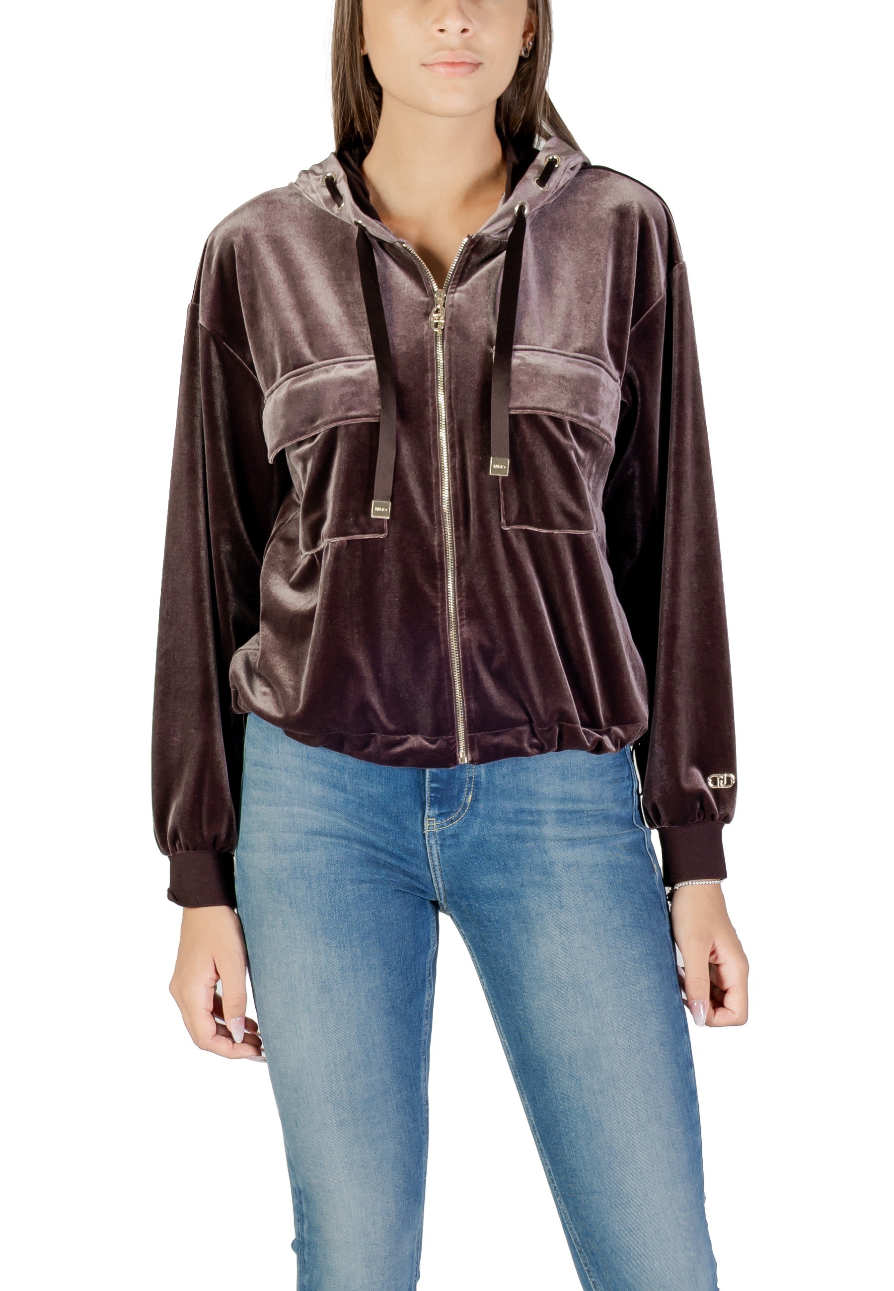 Liu Jo zamatová mikina s kapucňou