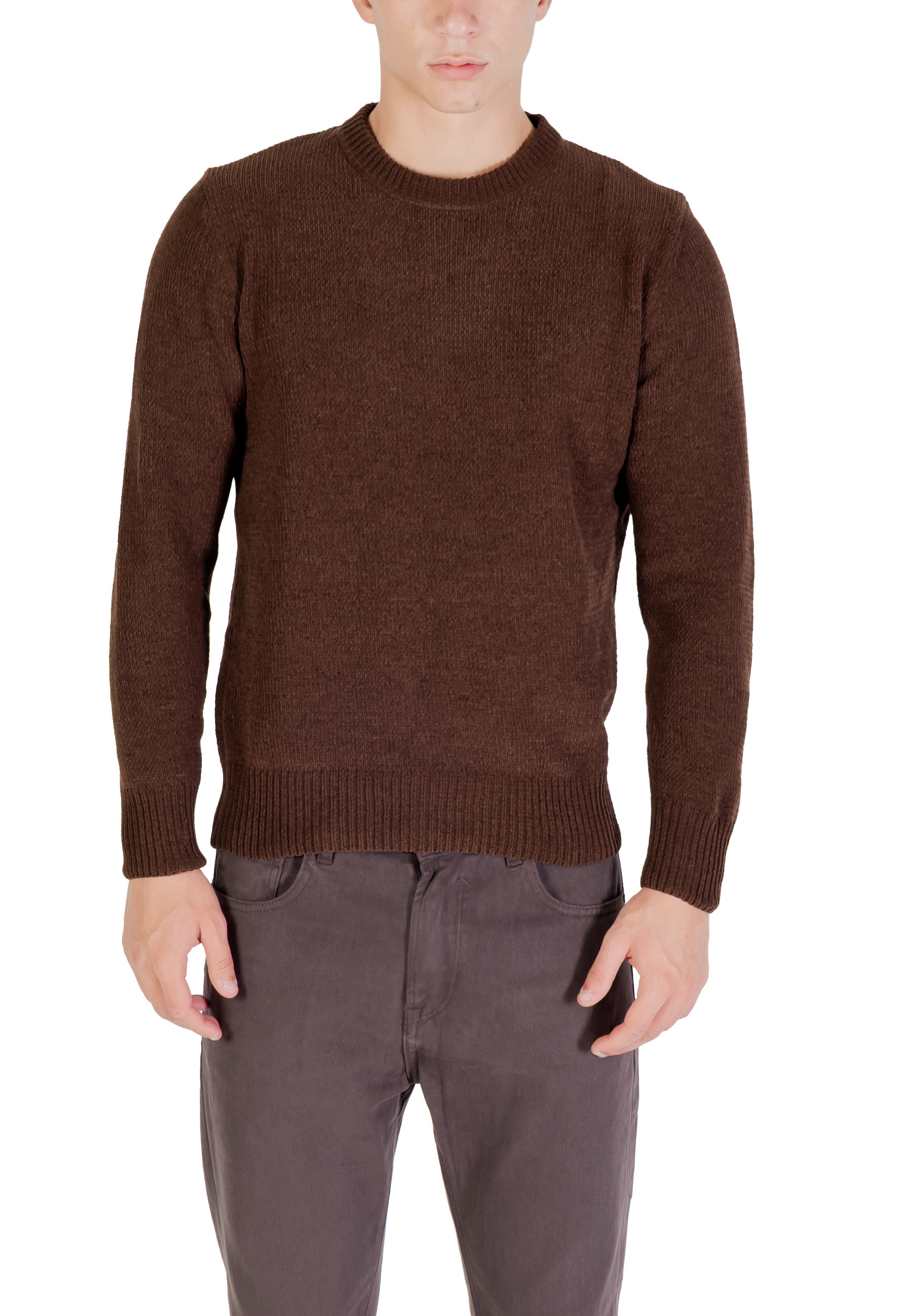 Pánsky hnedý sveter Gianni Lupo