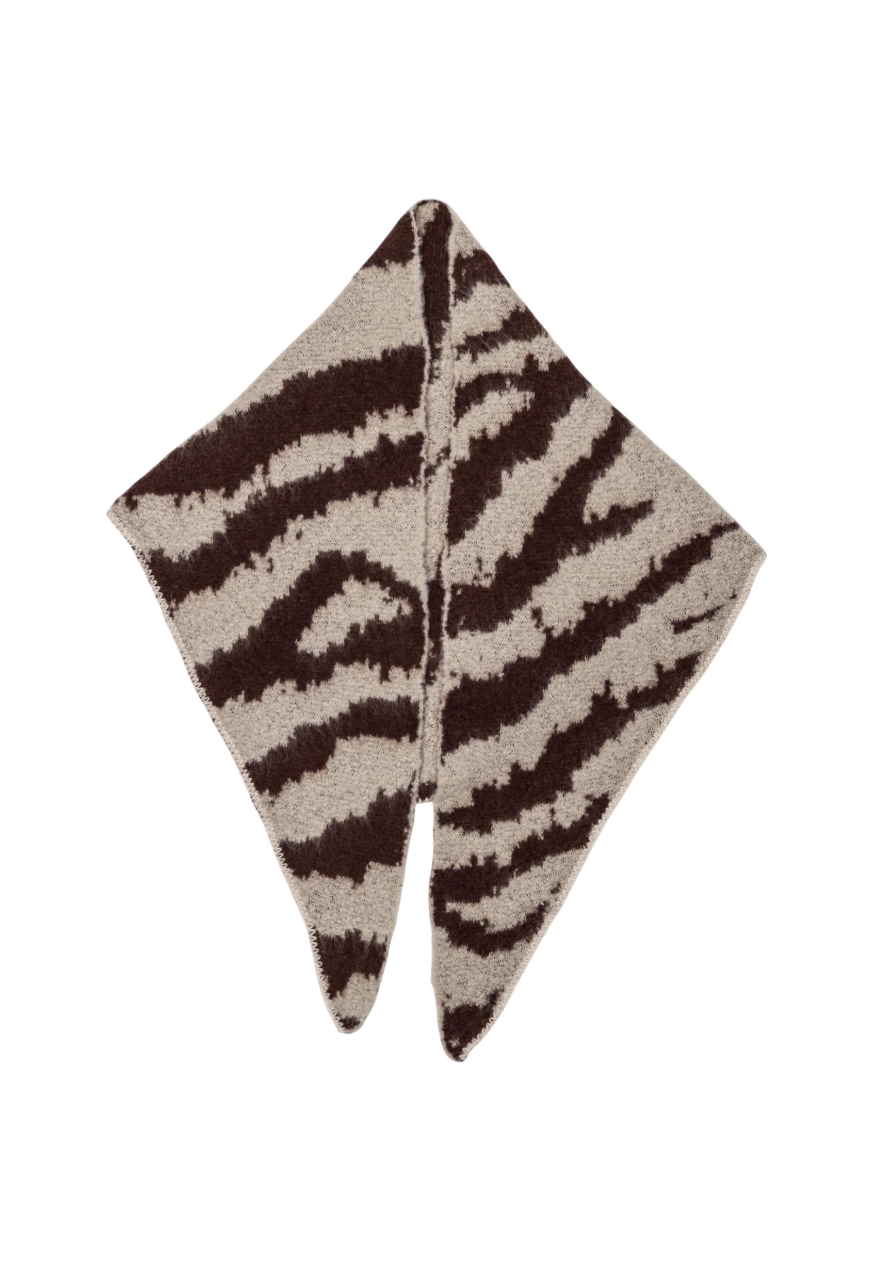 Шал с тигров принт