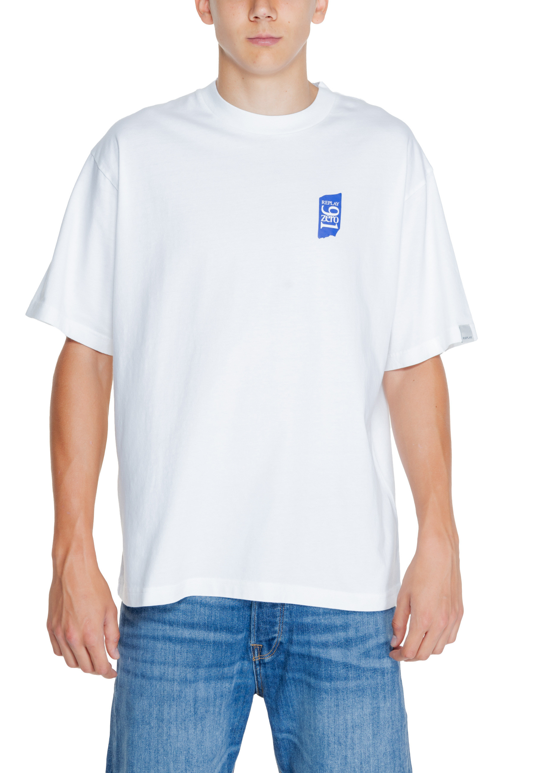 Biele pánske tričko Replay