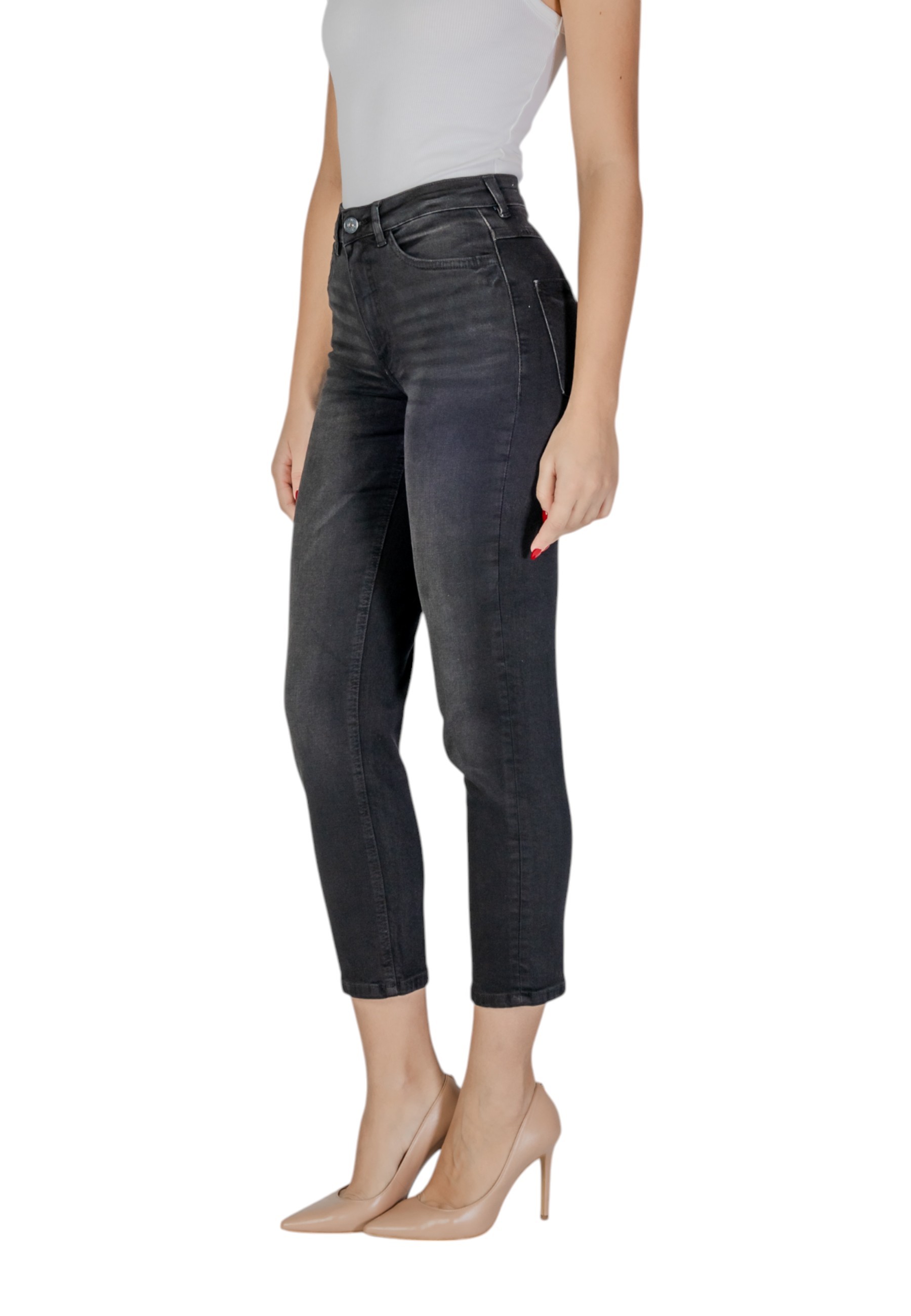 Дамски дънки с висока талия Ichi