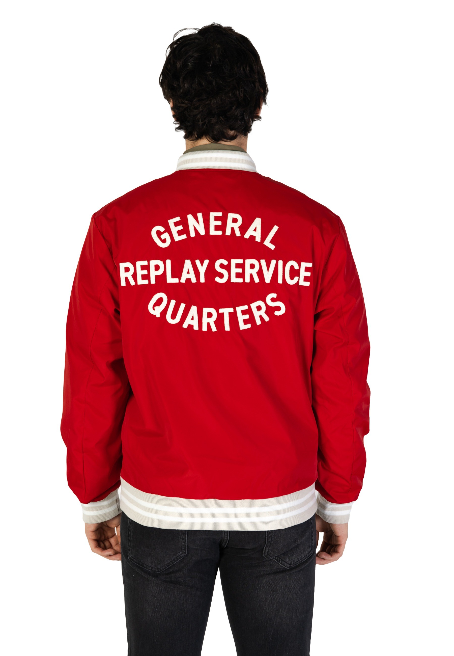 Червено мъжко яке Replay