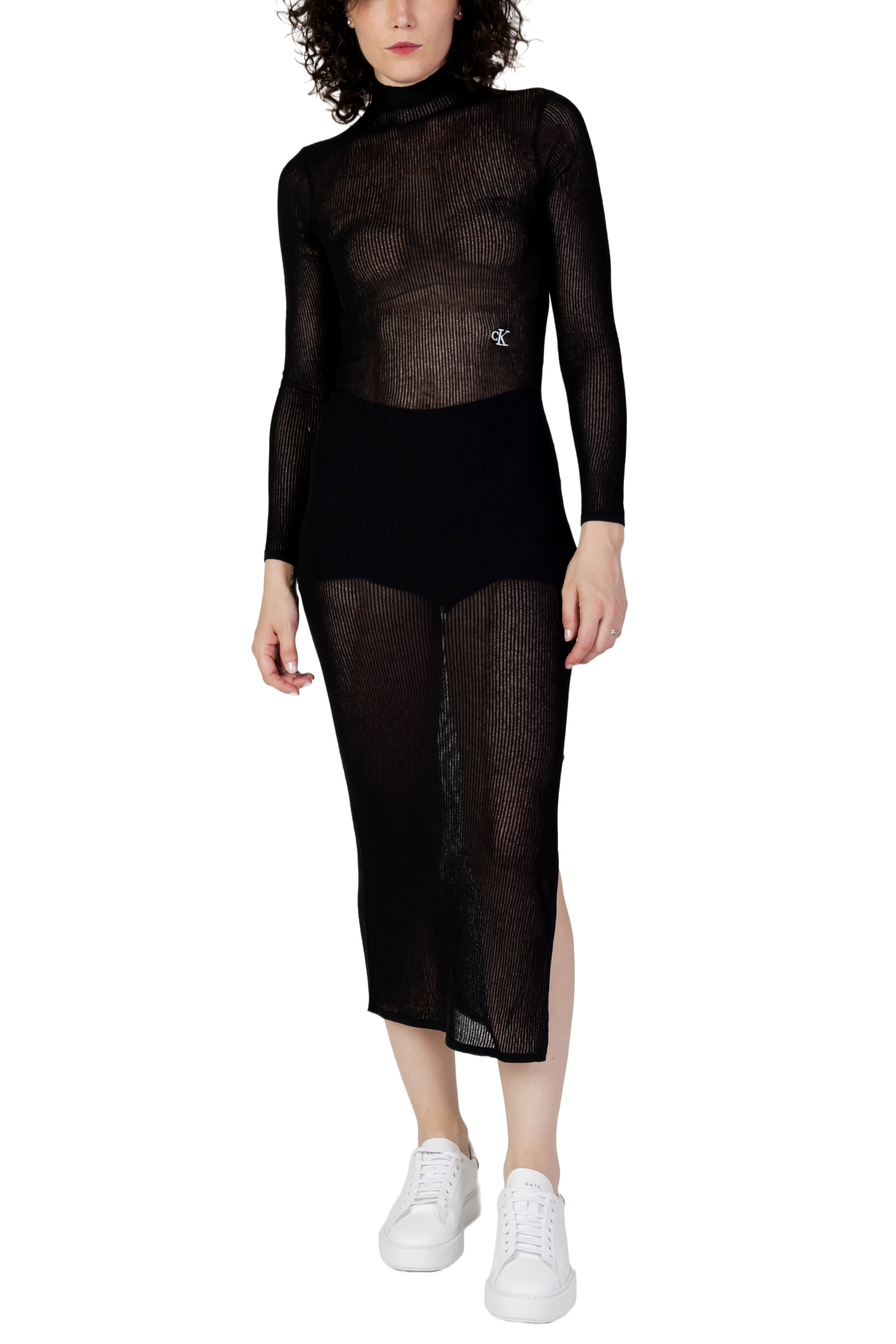 Calvin Klein průsvitné šaty