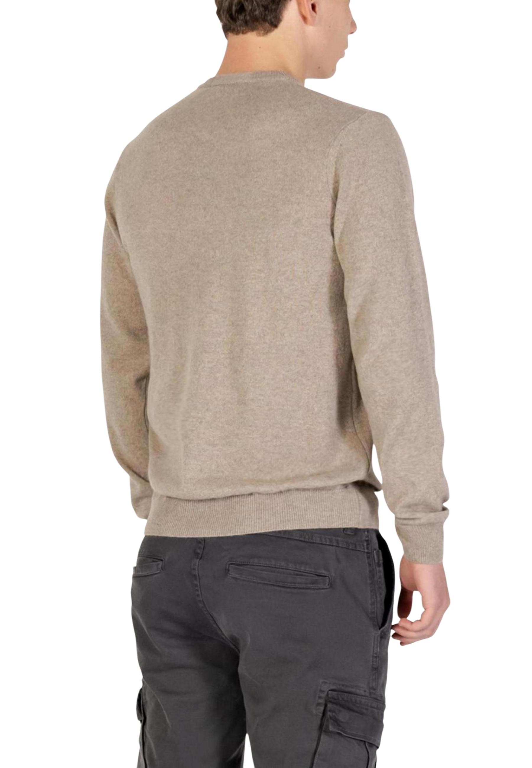 Мъжки кашмирен пуловер с кръгло деколте