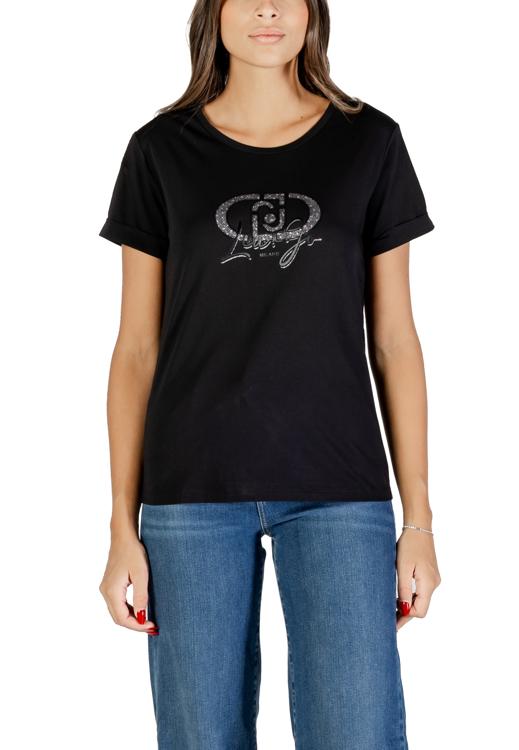 Черна тениска Liu Jo с щампа