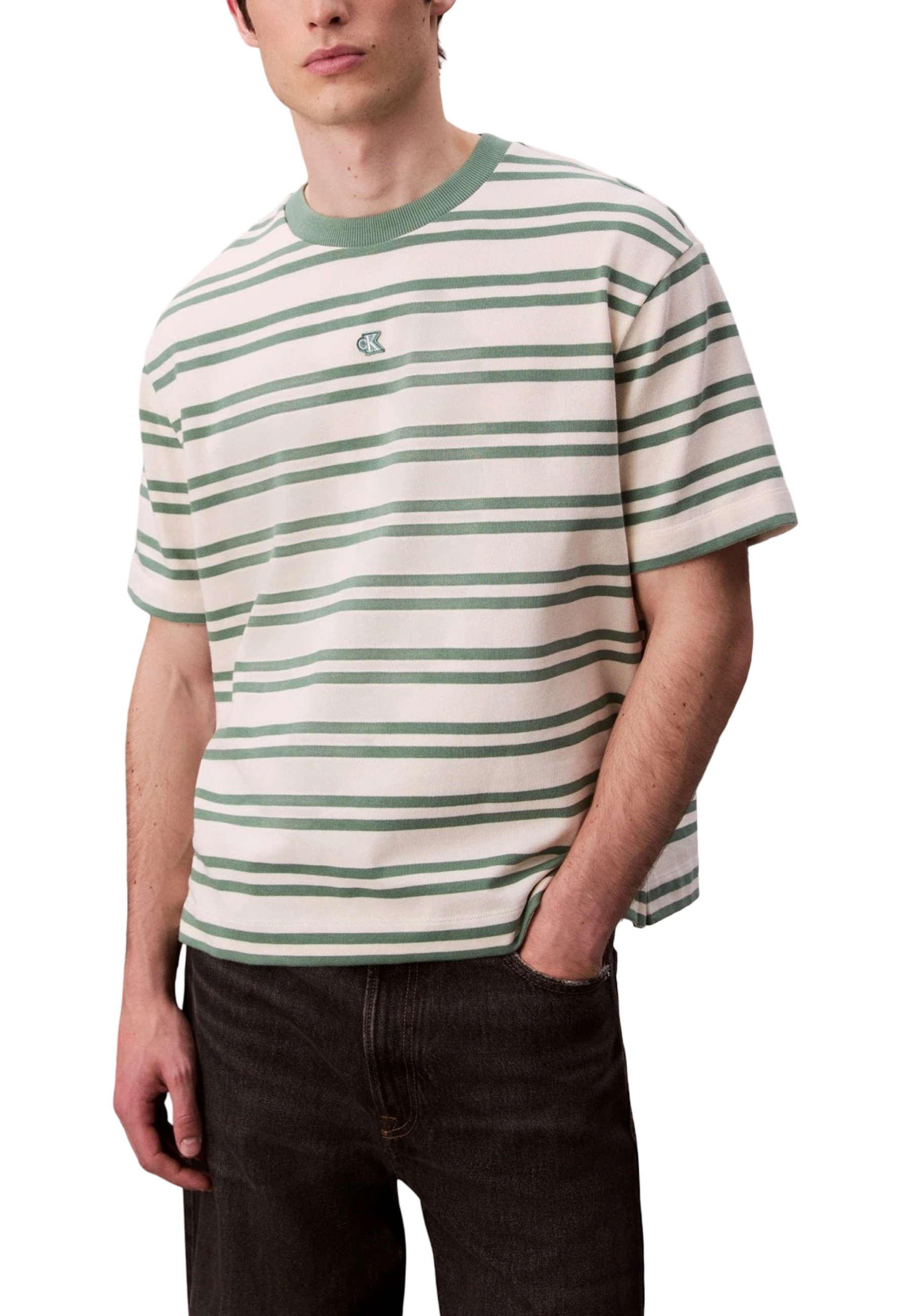 Calvin Klein pánske pruhované tričko