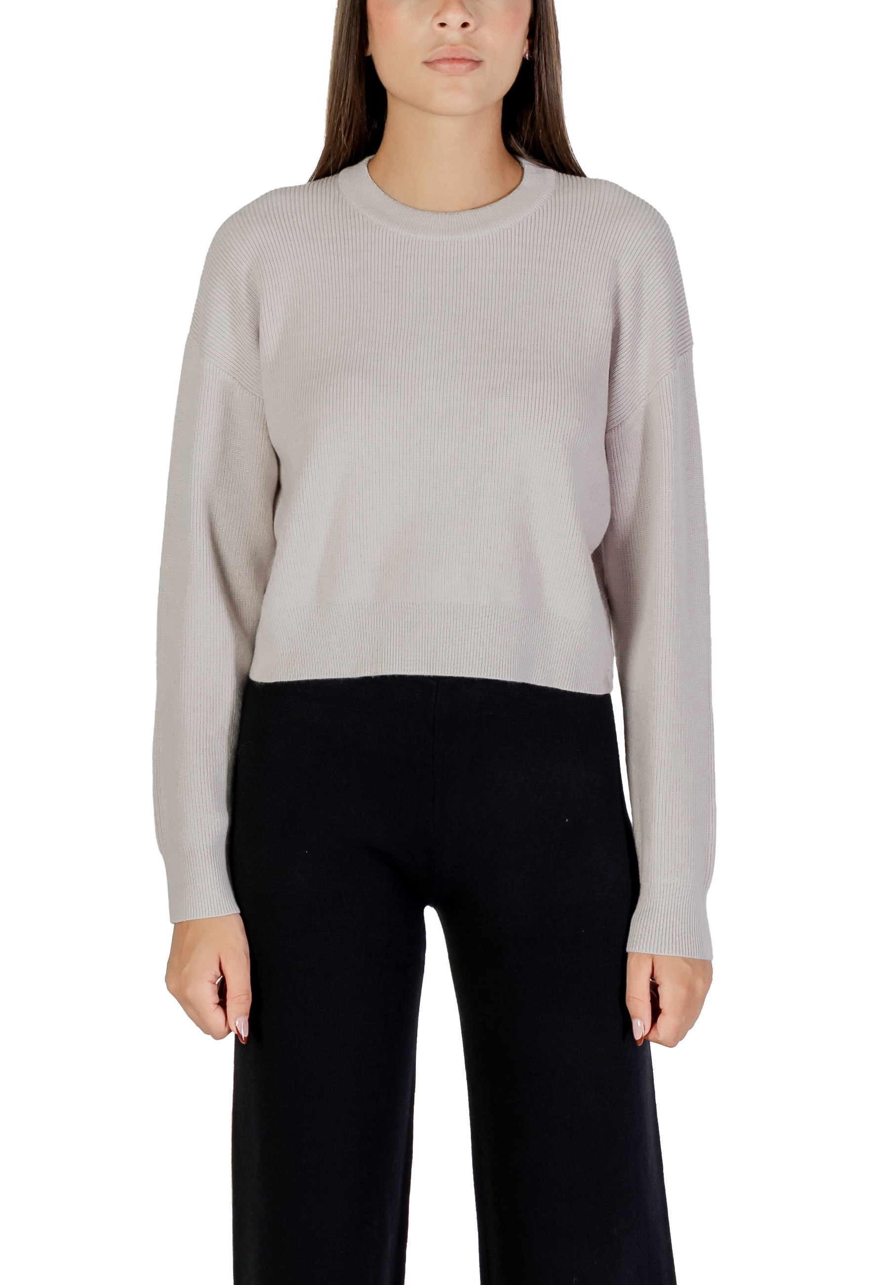 Dámský basic svetr s dlouhými rukávy