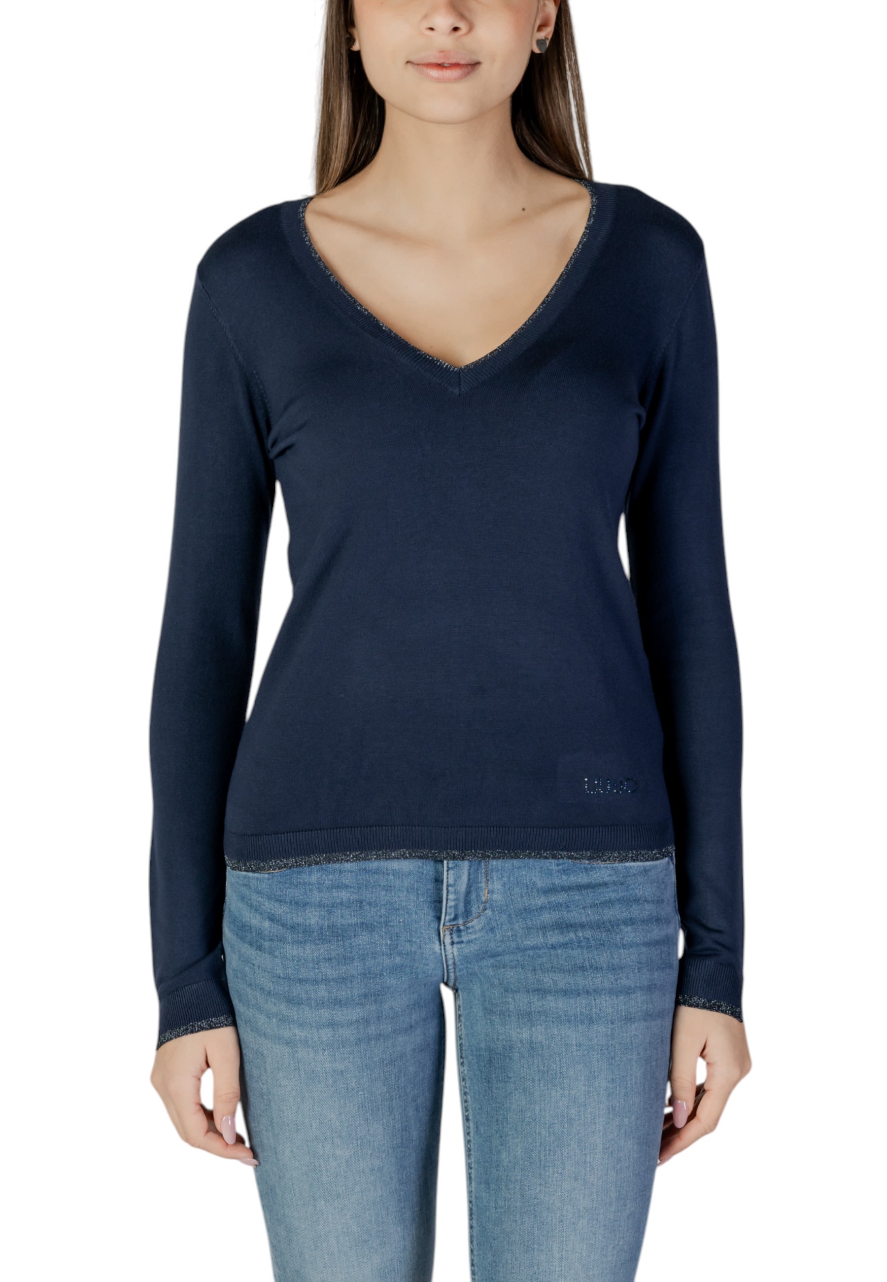 Дамски пуловер с V-образно деколте Liu Jo