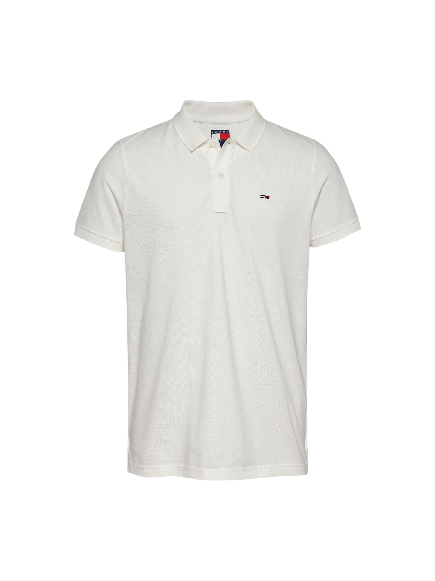 Tommy Jeans pánské bílé polo tričko
