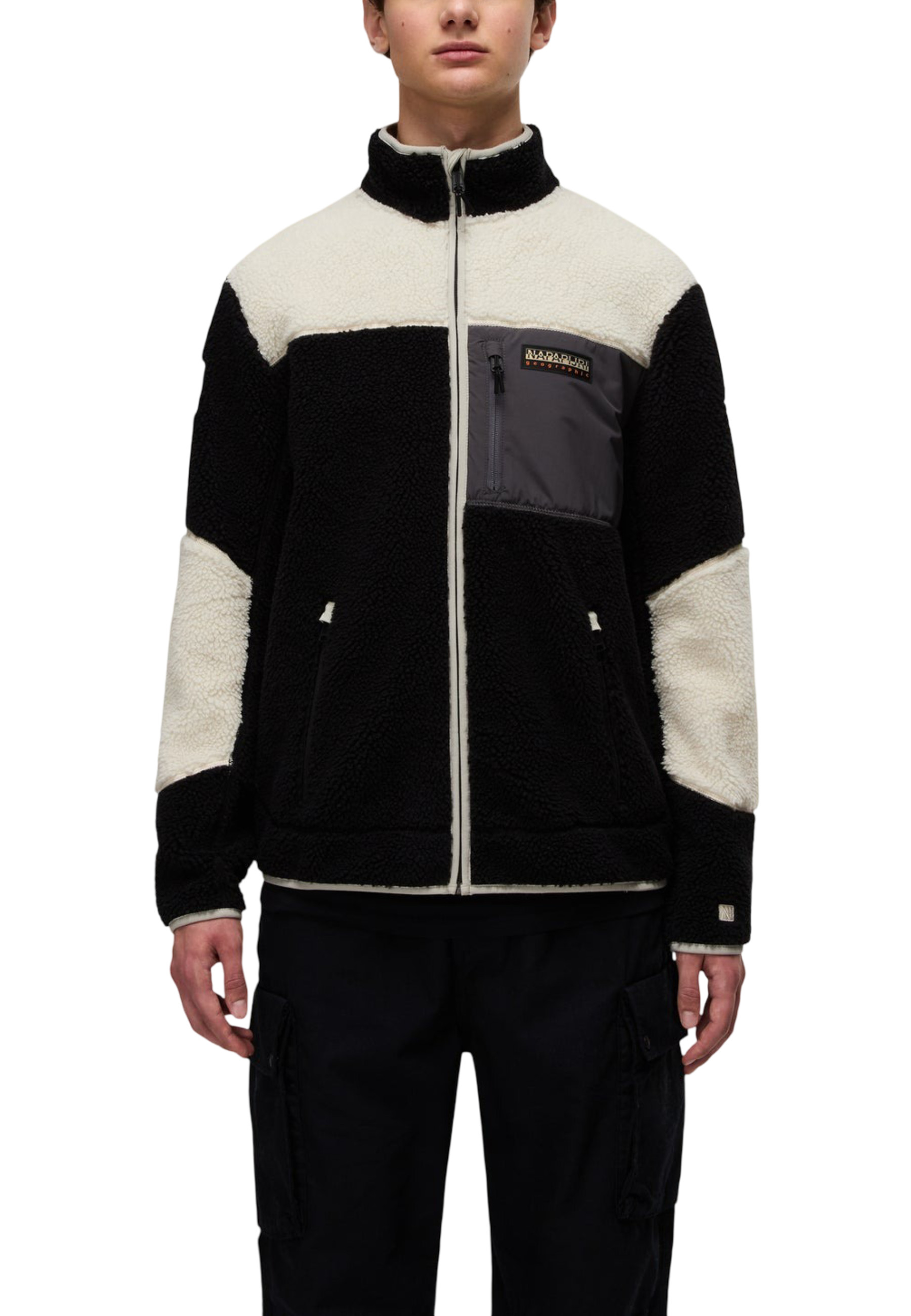 Napapijri fleecová mikina s dlhým rukávom