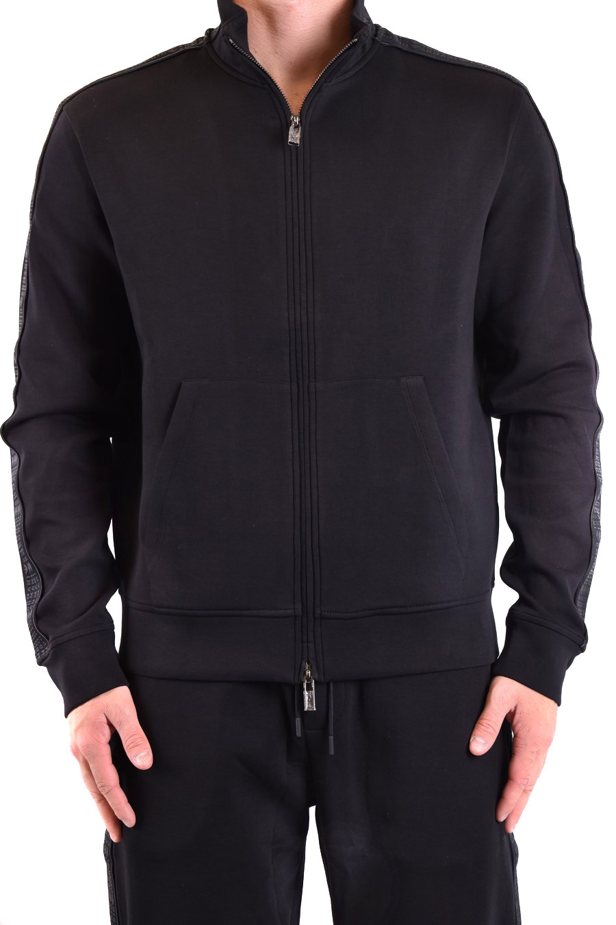 Черен суитшърт с цип Emporio Armani