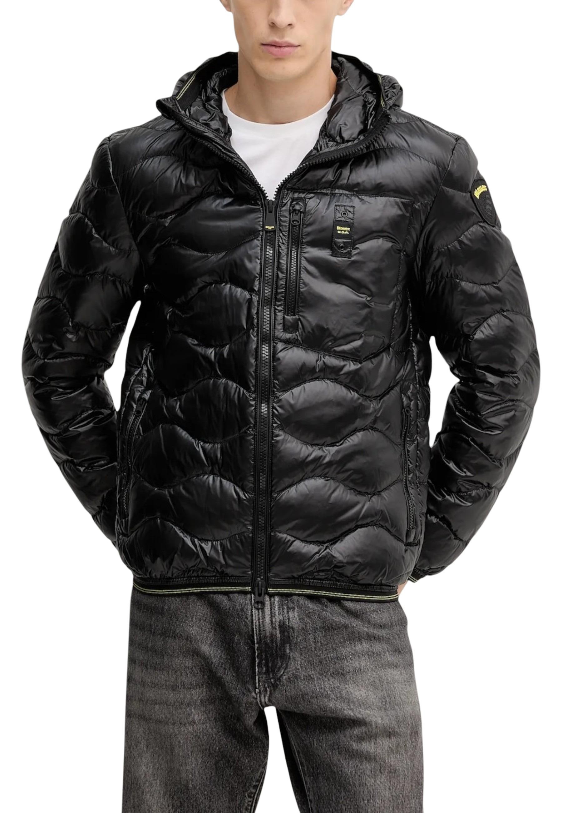 Blauer pánska prešívaná bunda